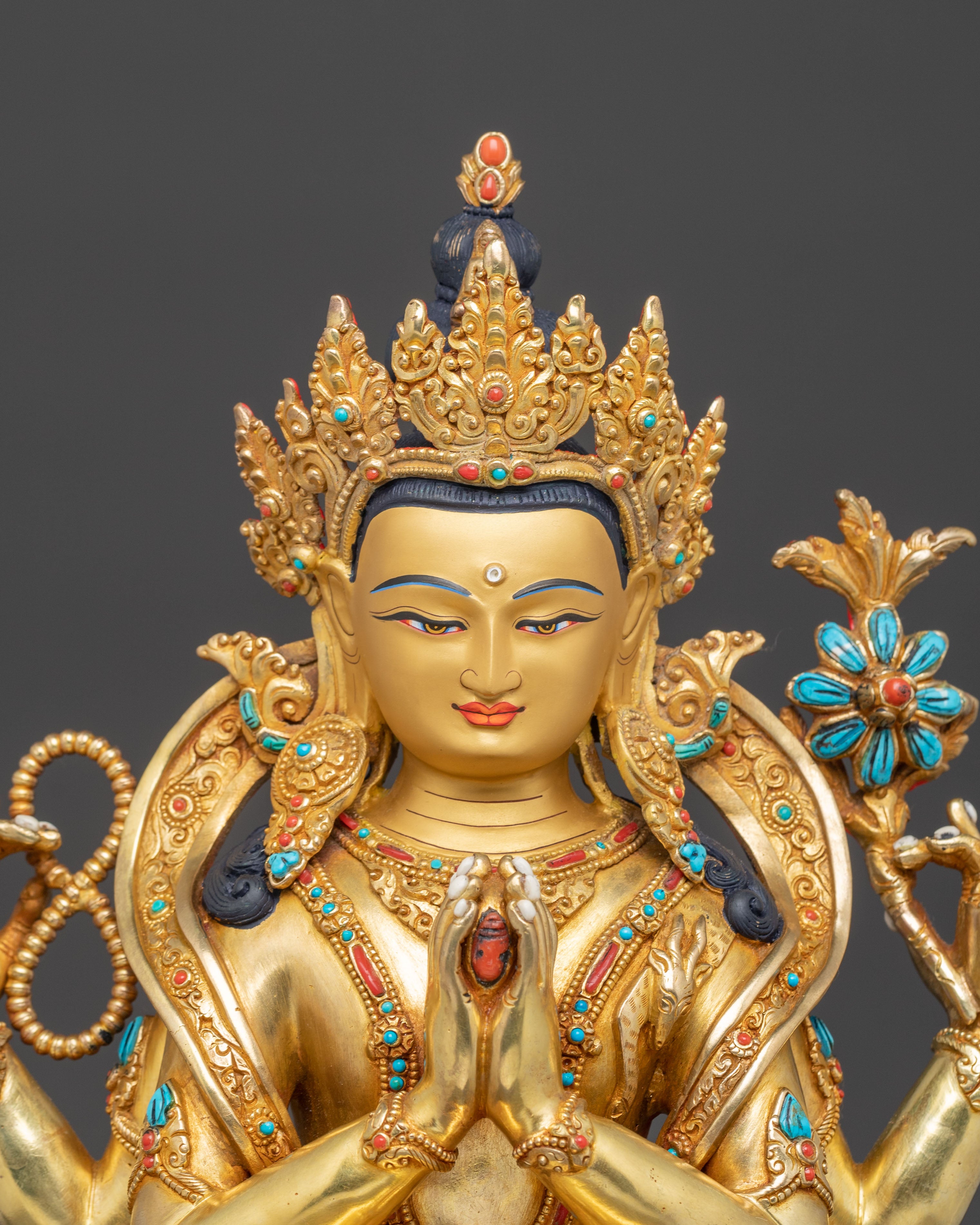 Majestic Statue of Bodhisattva Chenrezig | Protector of All Beings