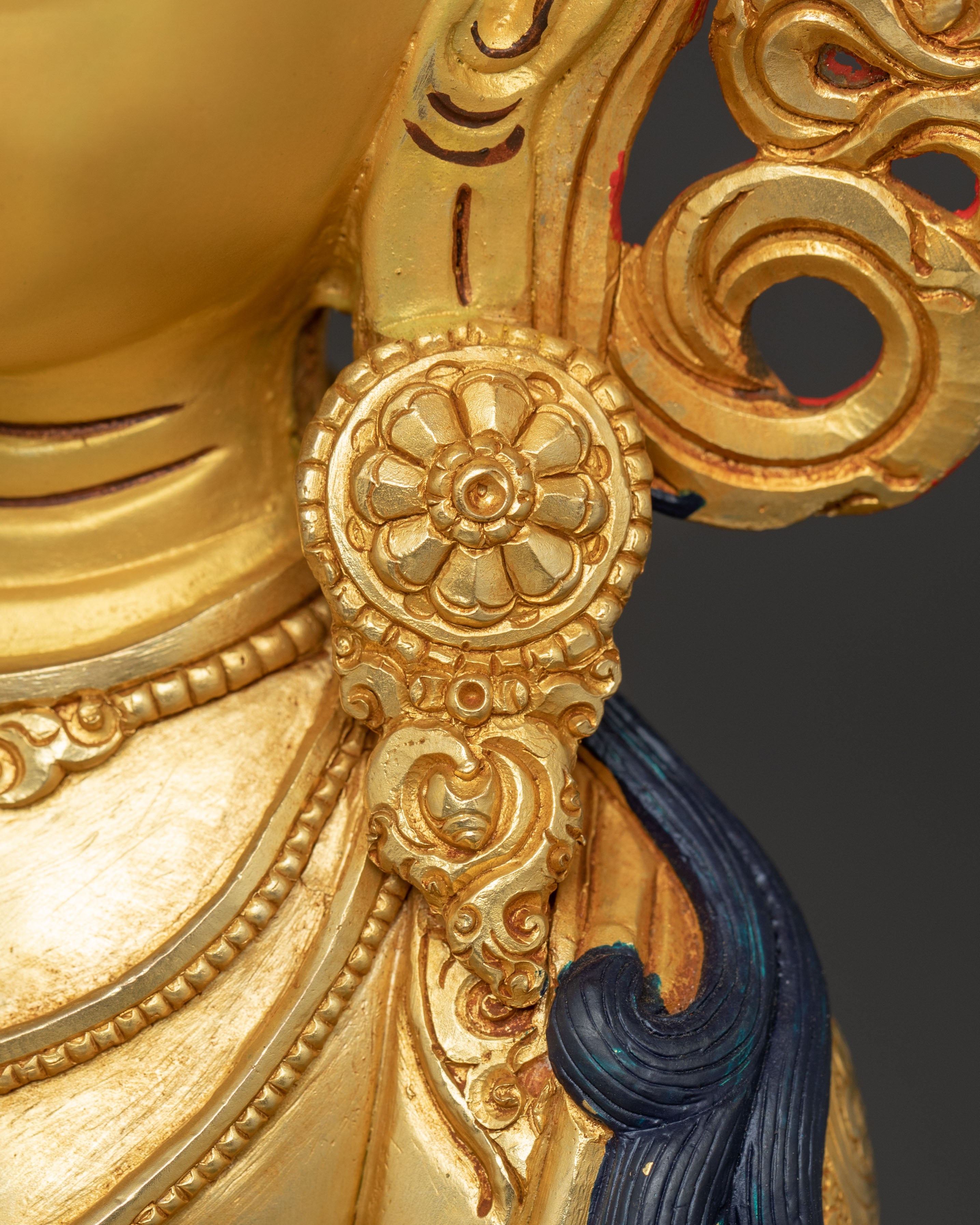 Golden Statue of Buddha Amitayus | Symbol of Longevity