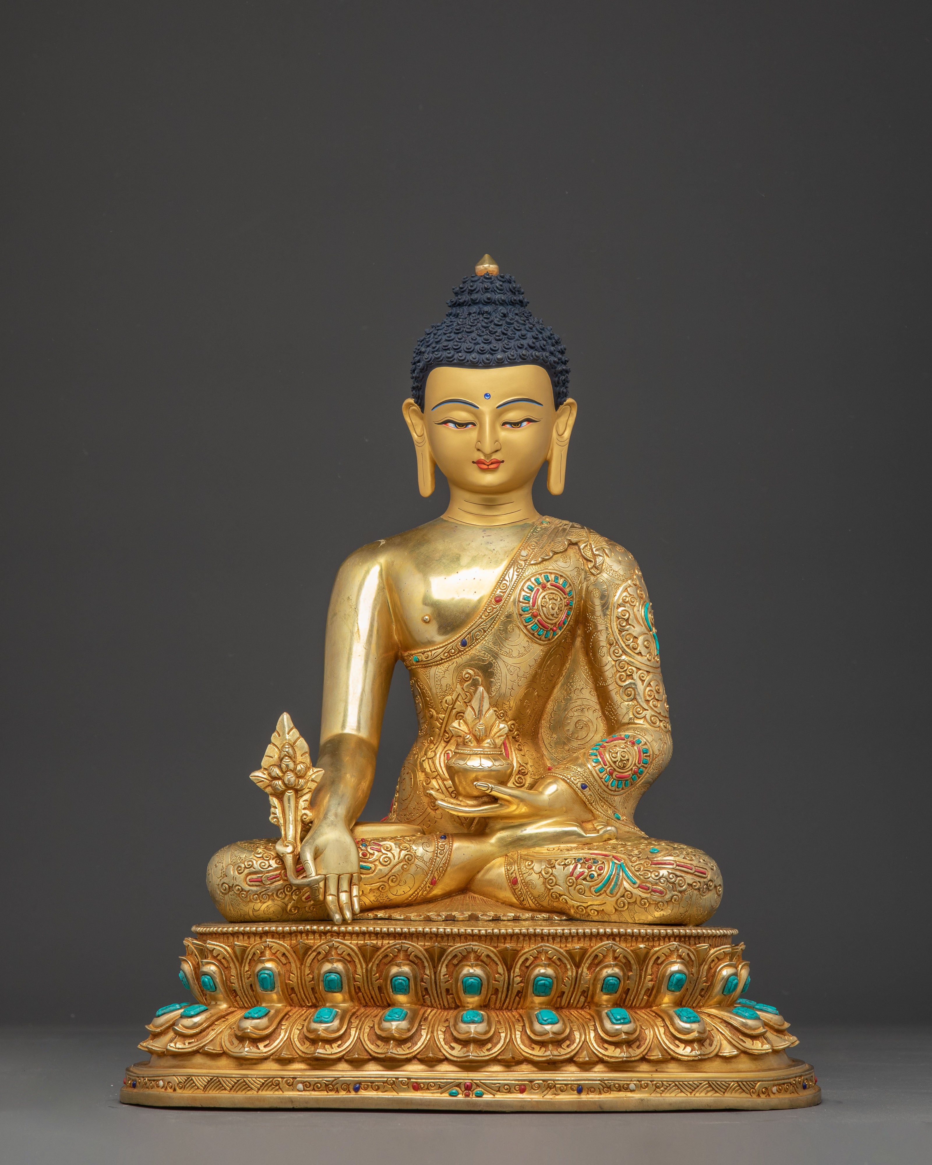 Handmade Buddhist Three Buddha Trio | Shakyamuni, Amitabha, and Medicine Buddha