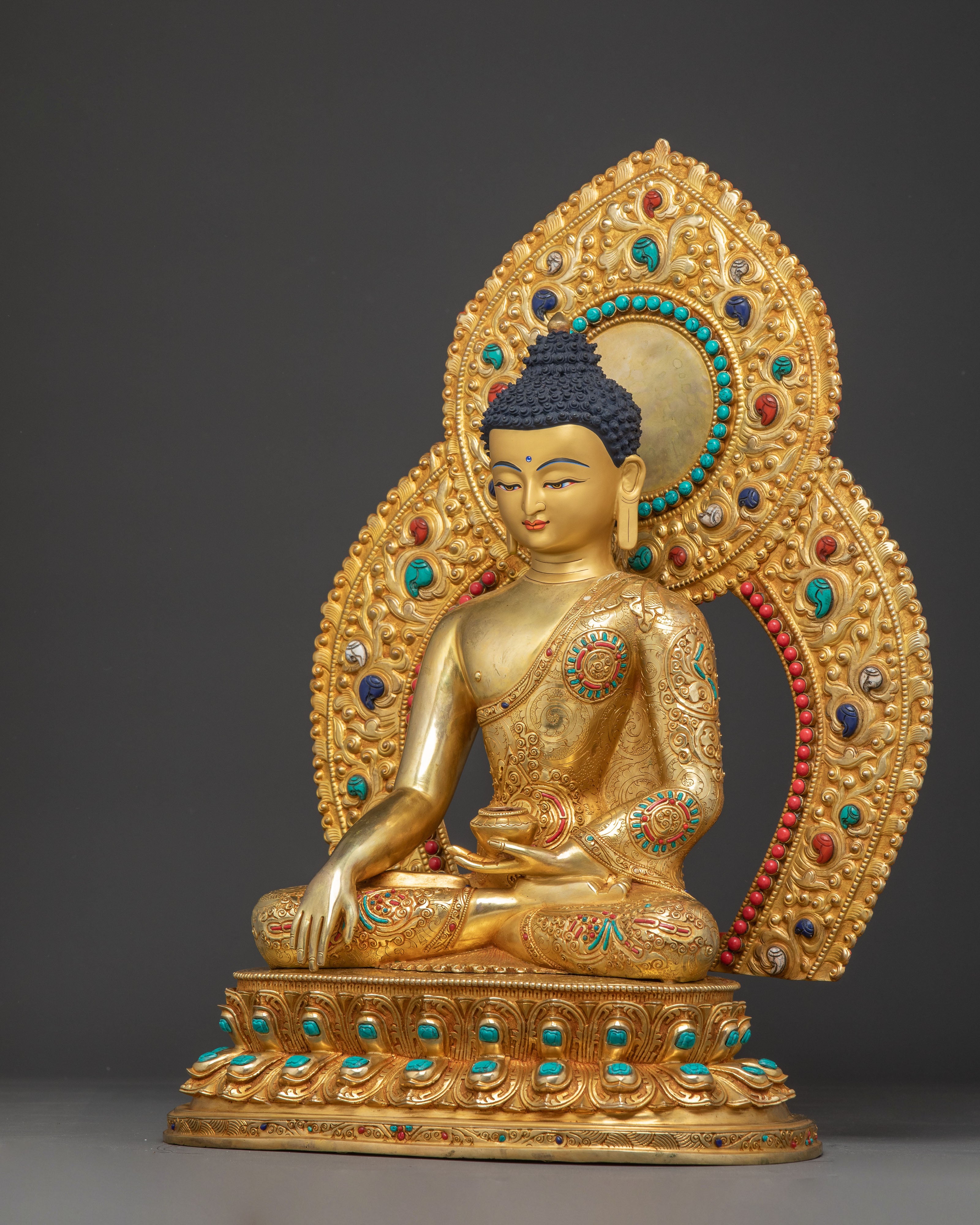 Handmade Buddhist Three Buddha Trio | Shakyamuni, Amitabha, and Medicine Buddha