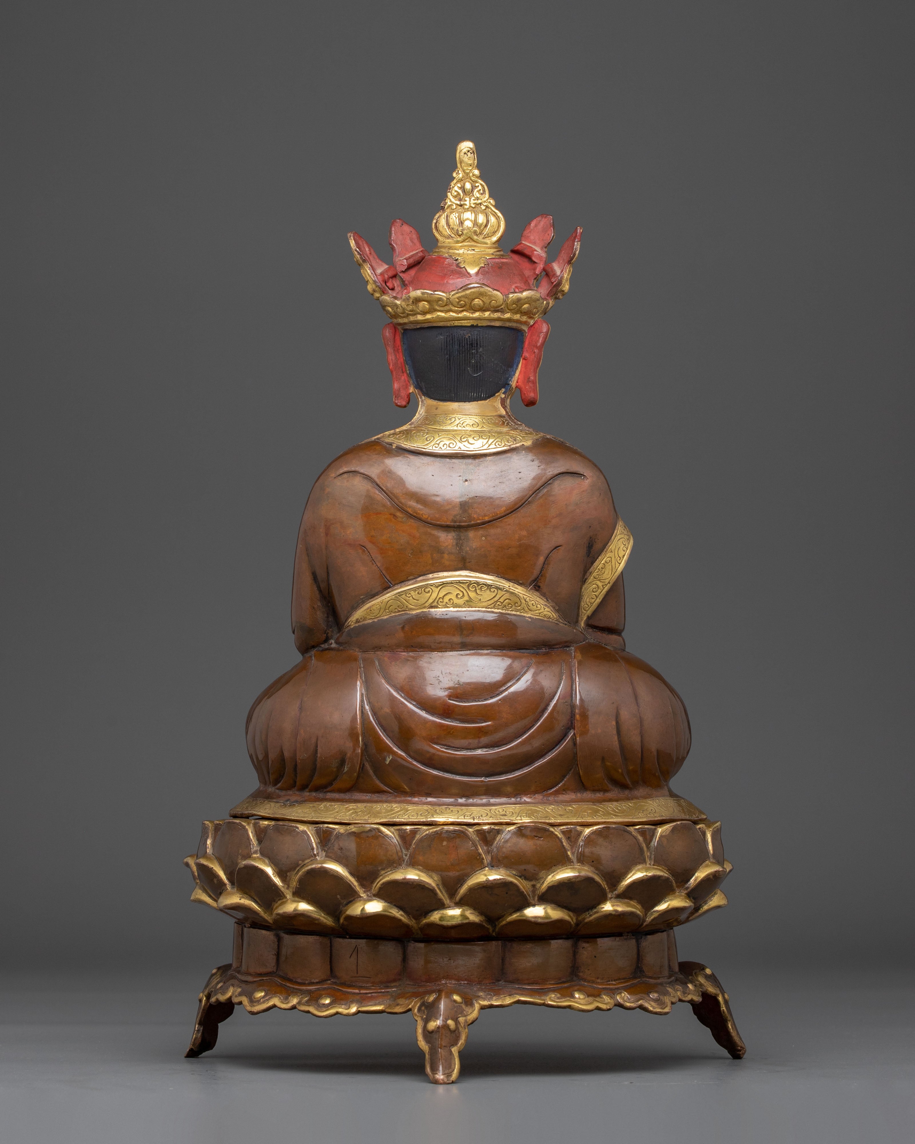 Handmade Statue of Buddhist Master | Traditional Nepalese Art