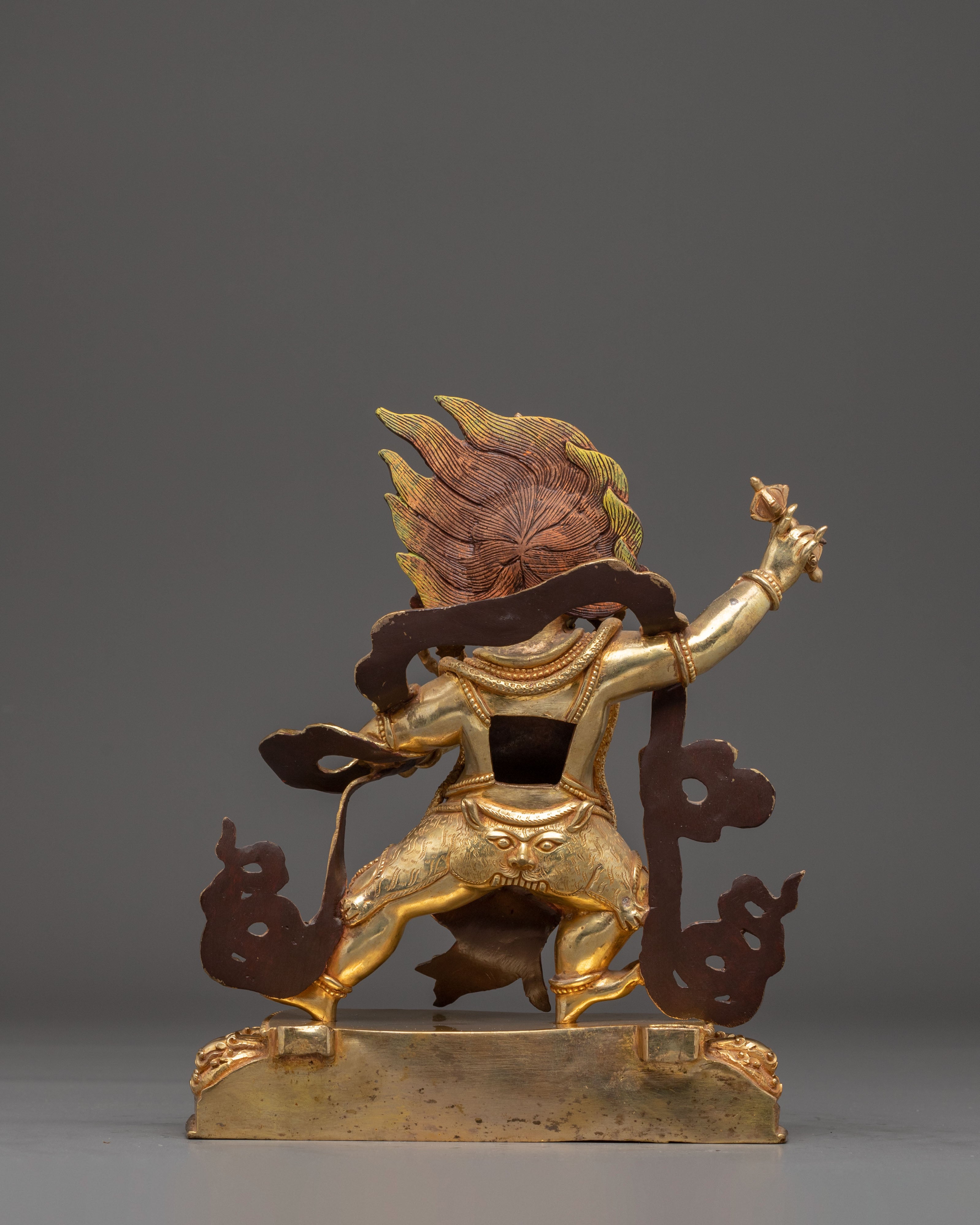 Golden Vajrapani Statue: The Wrathful Bodhisattva