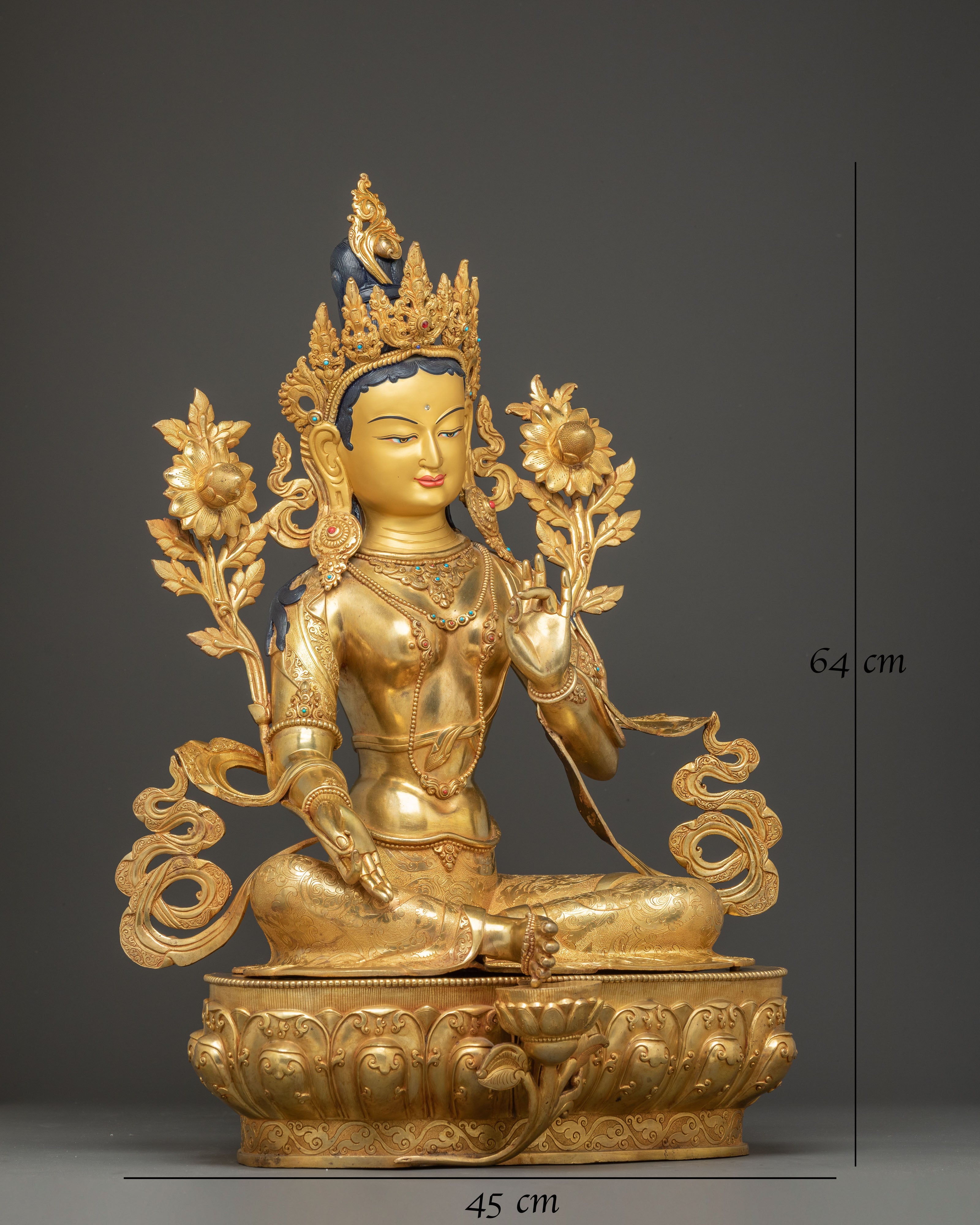 Handmade Liberation Mother Shyama Tara Statue | Compassion Deity