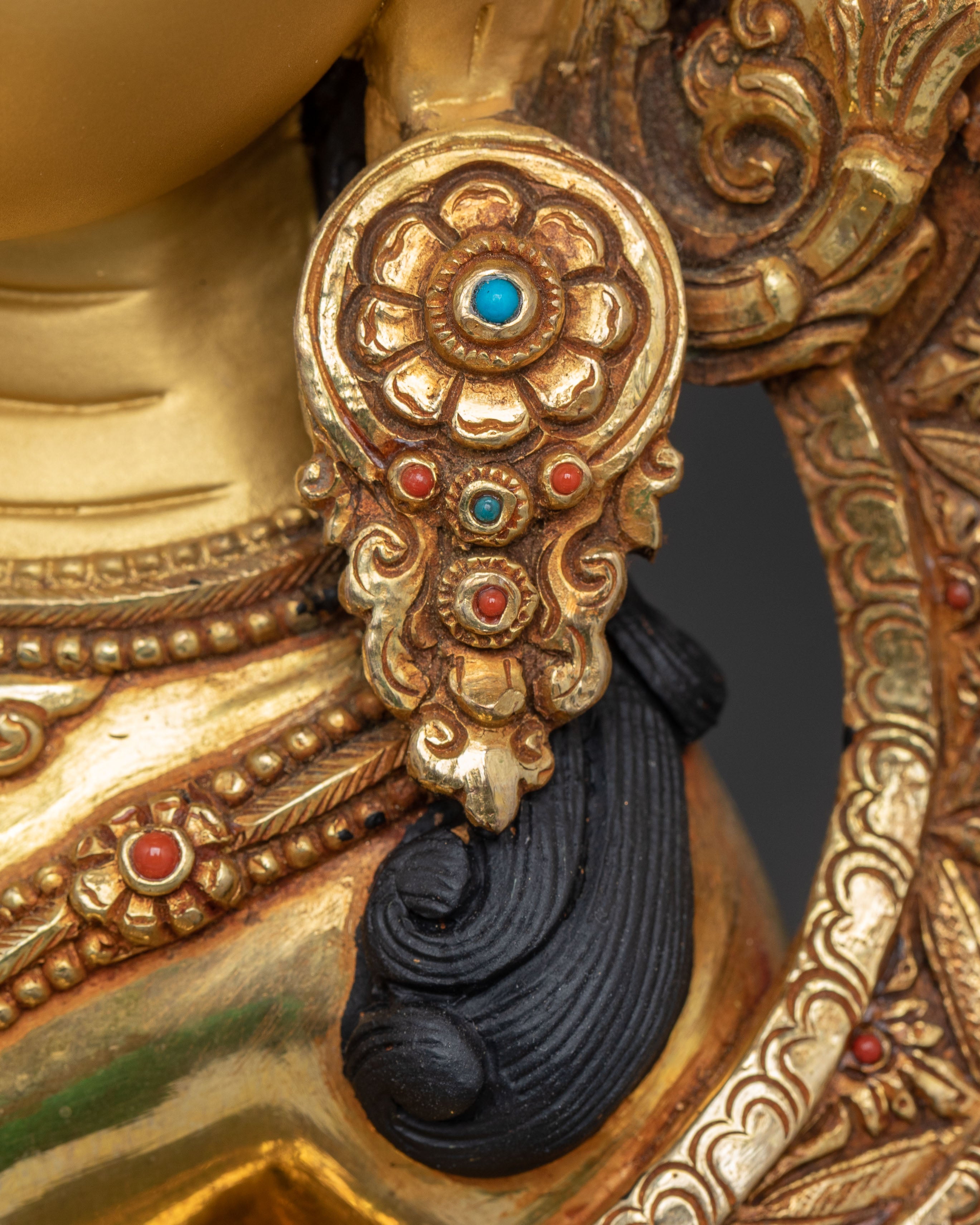 Handmade Vajrasattva Copper Statue: Karma Cleansing Deity