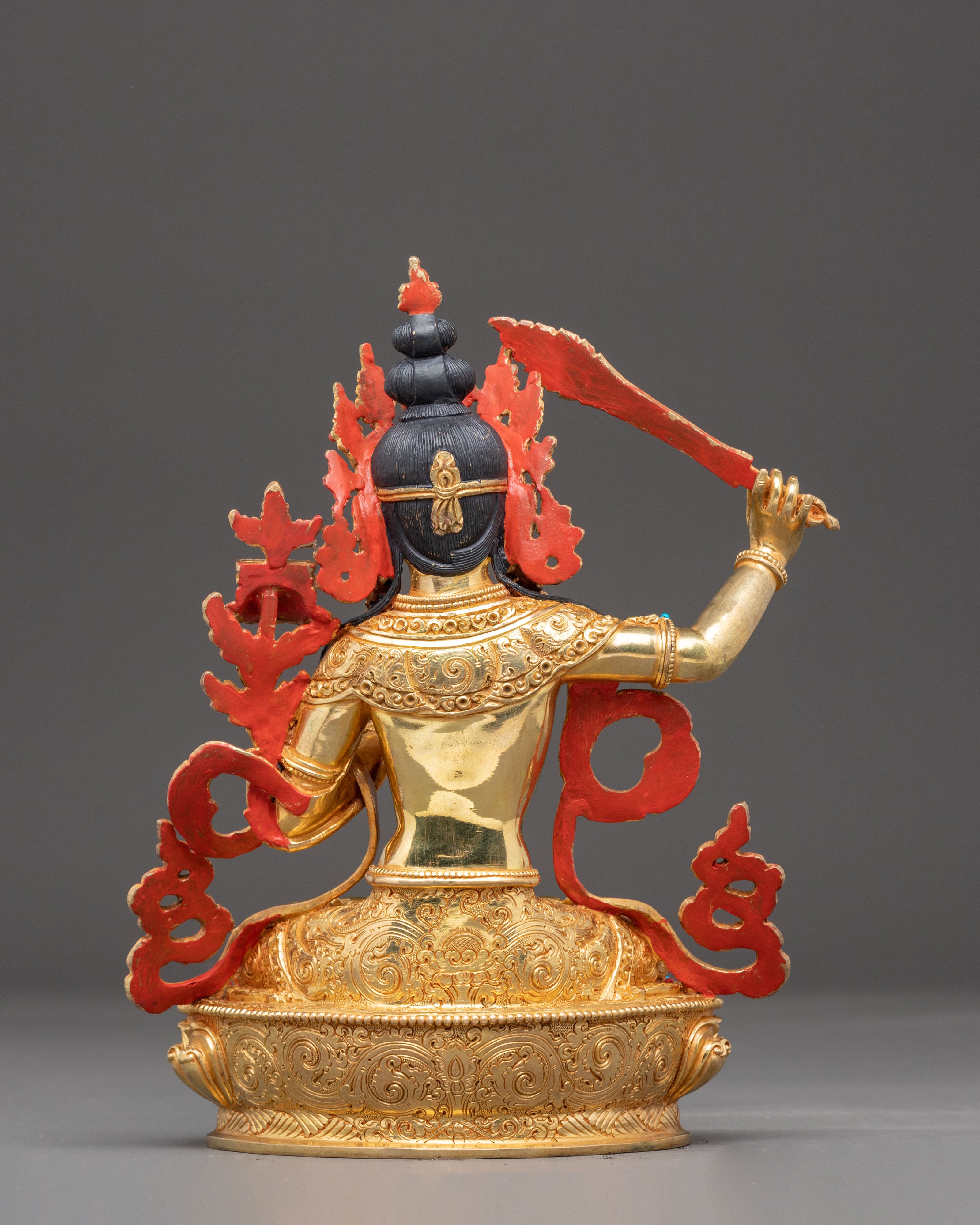 Nepalese Crafted Manjushri Statue | Traditional Himalayan Art