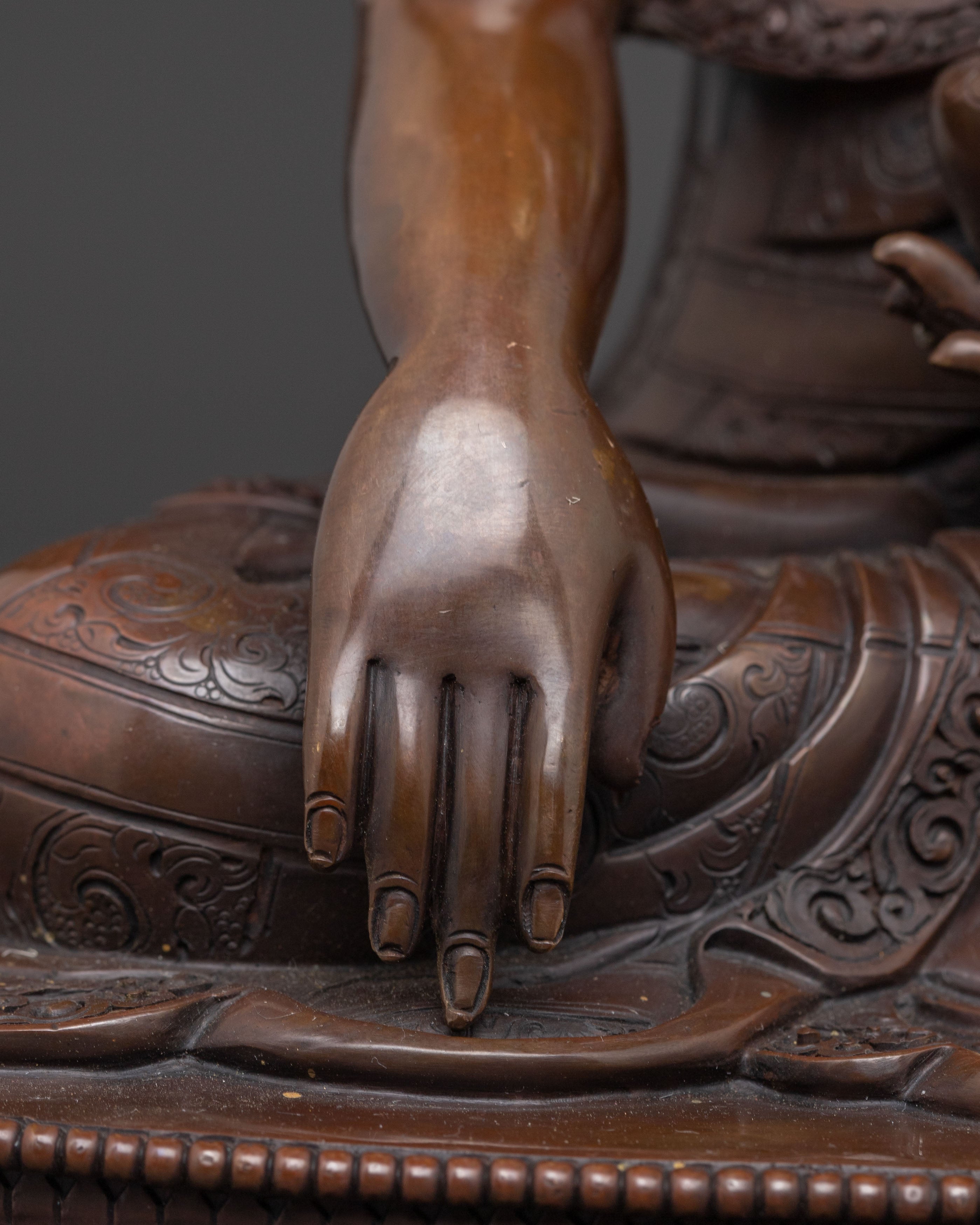 Handmade Tibetan Shakyamuni Buddha Statue | Enlightenment Symbol