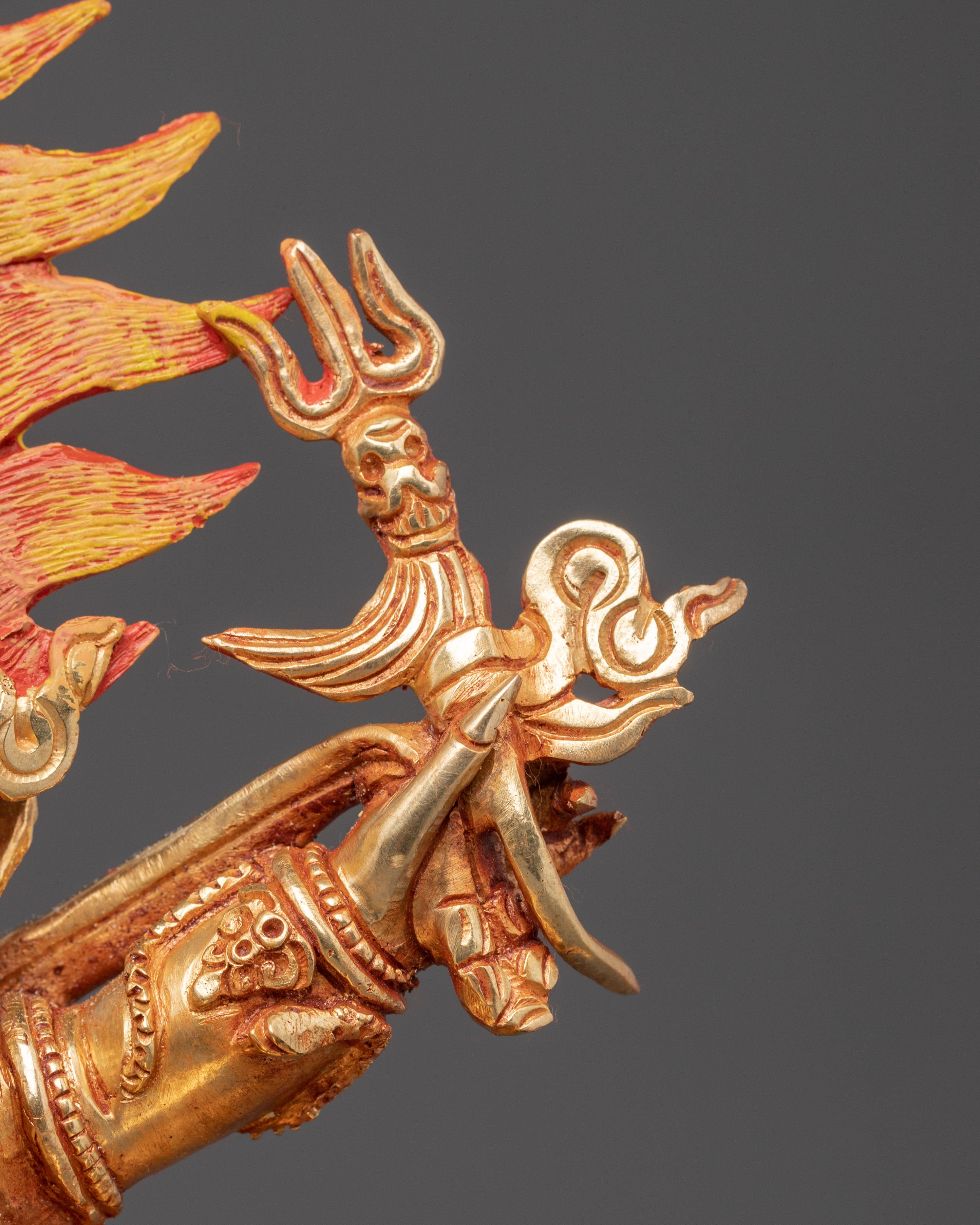 Six Armed Mahakala Protector Statue | Wrathful Deity