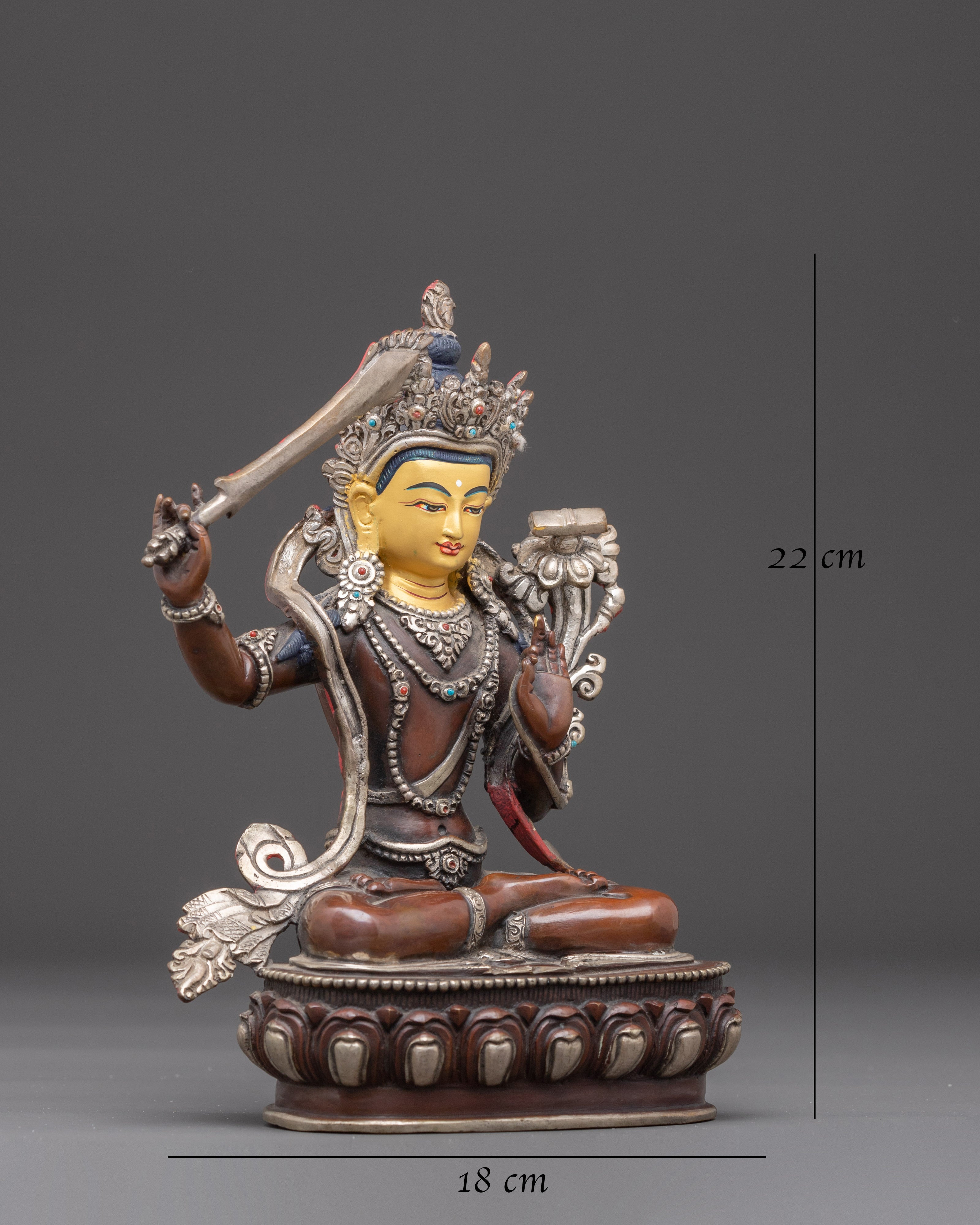 Handmade Art of Manjushri, The Wisdom Bodhisattva | Dharma Decor