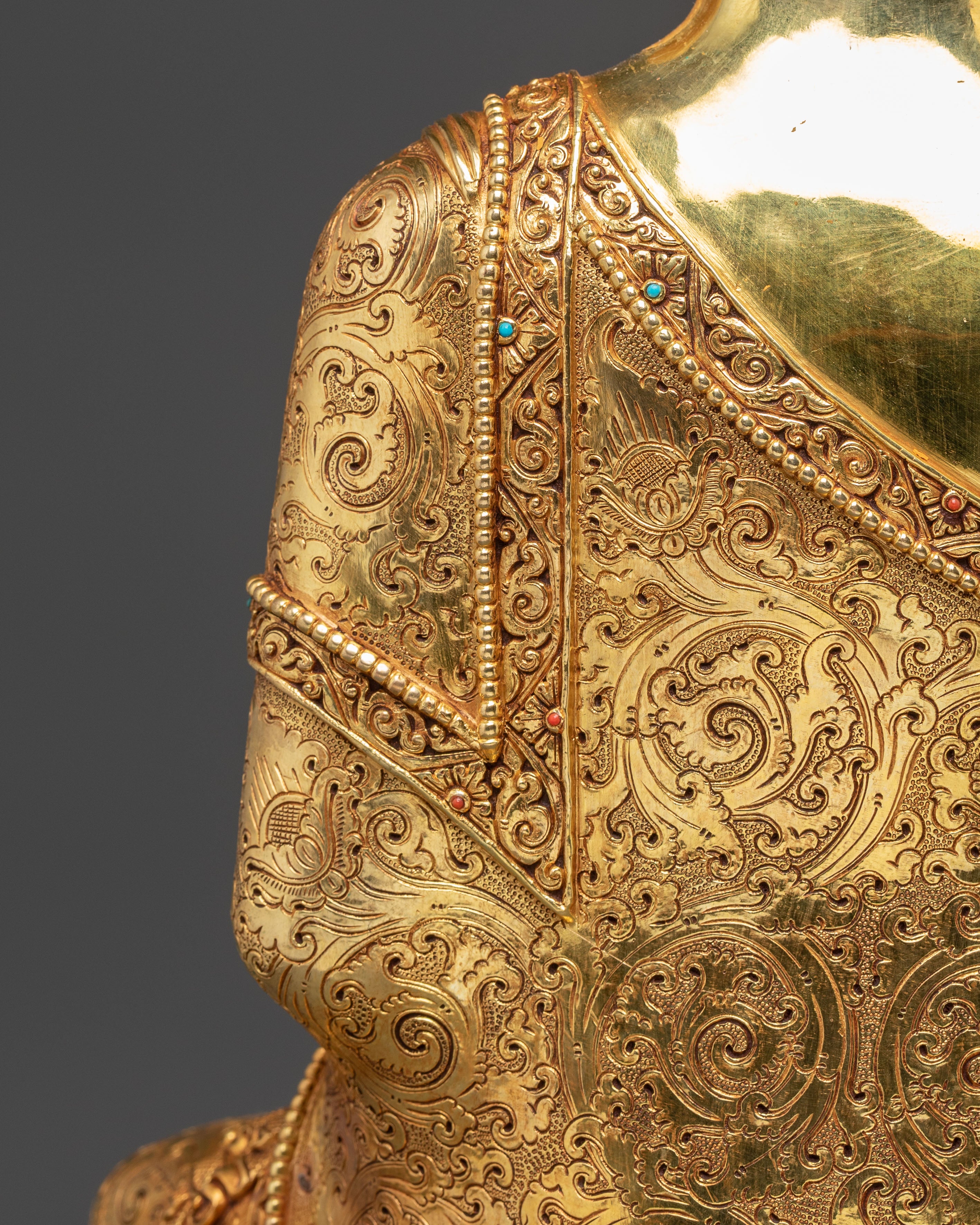 Himalayan Golden Shakyamuni Buddha Handmade Art | Historical Buddha