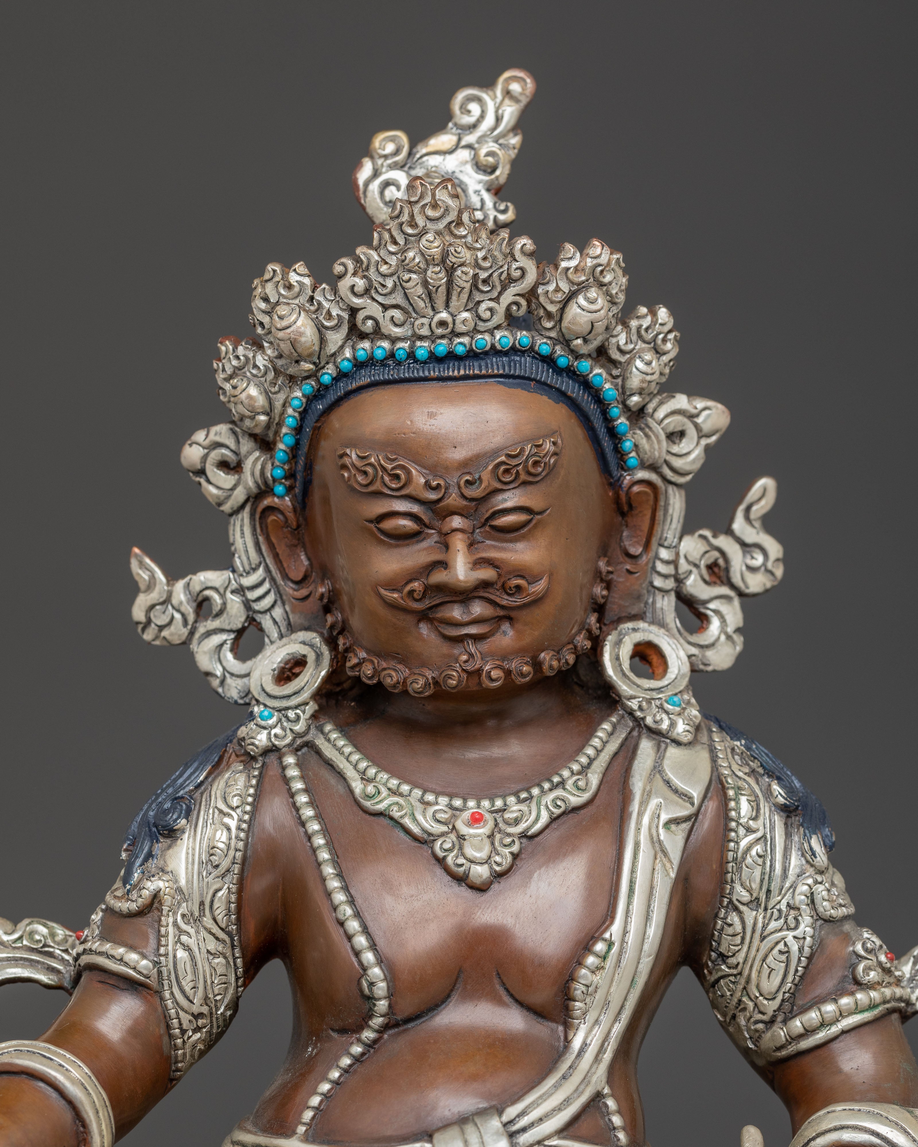 Handcrafted Dzambhala Art: Buddhist Deity of Wealth | Prosperity Icon
