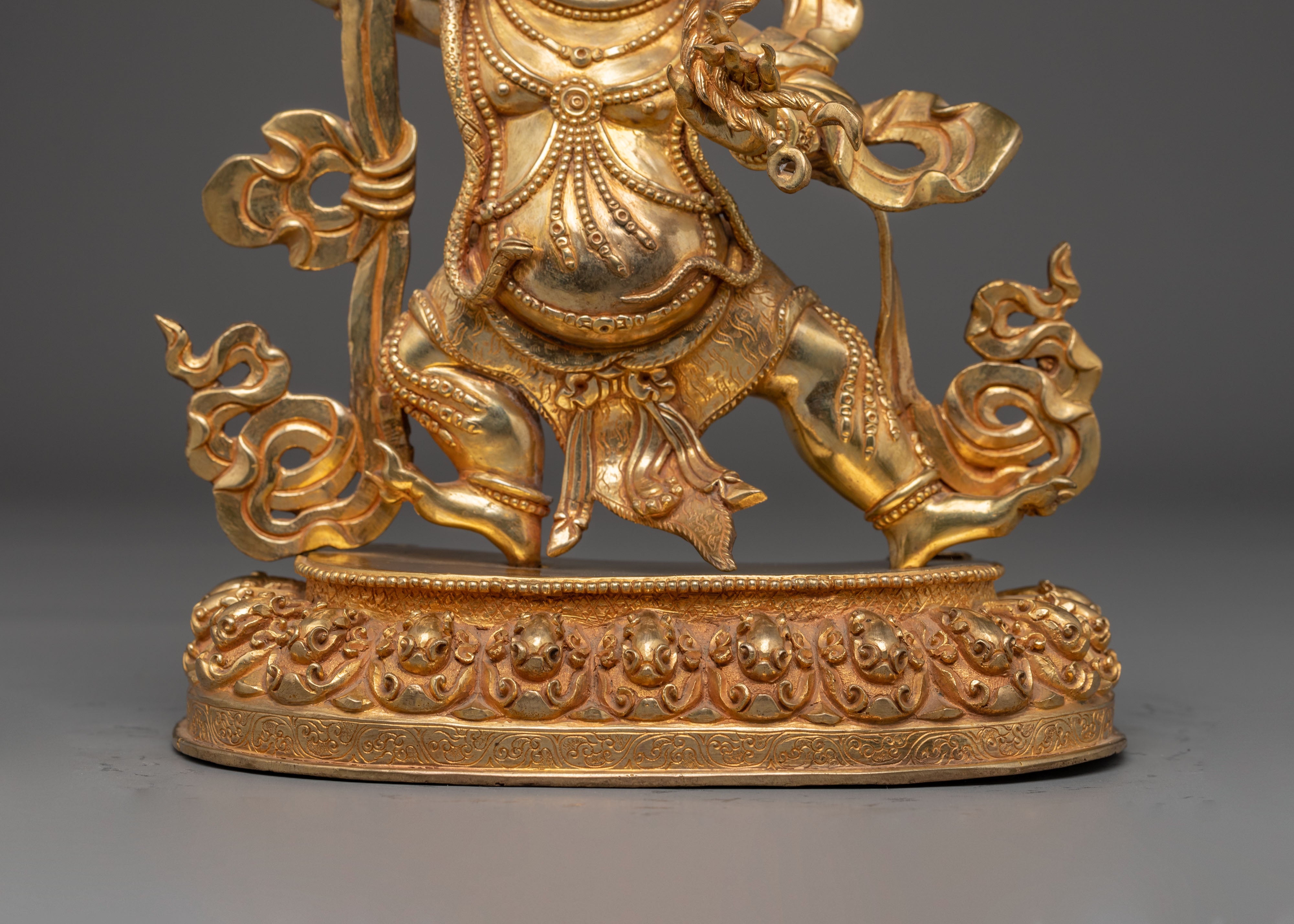 Golden Vajrapani Statue: The Wrathful Bodhisattva