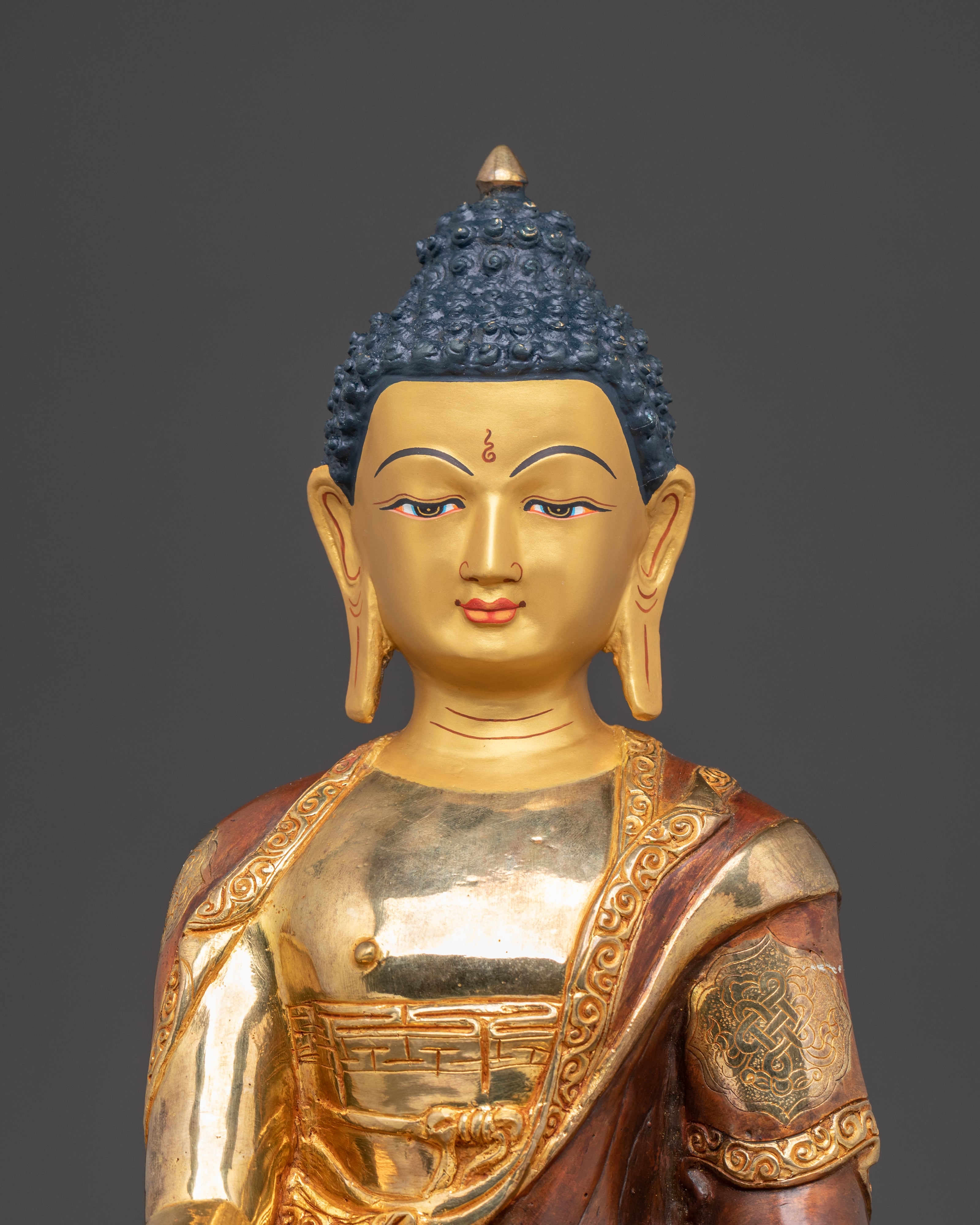 Golden Sculpture of Buddha Shakyamuni | The Awakened One