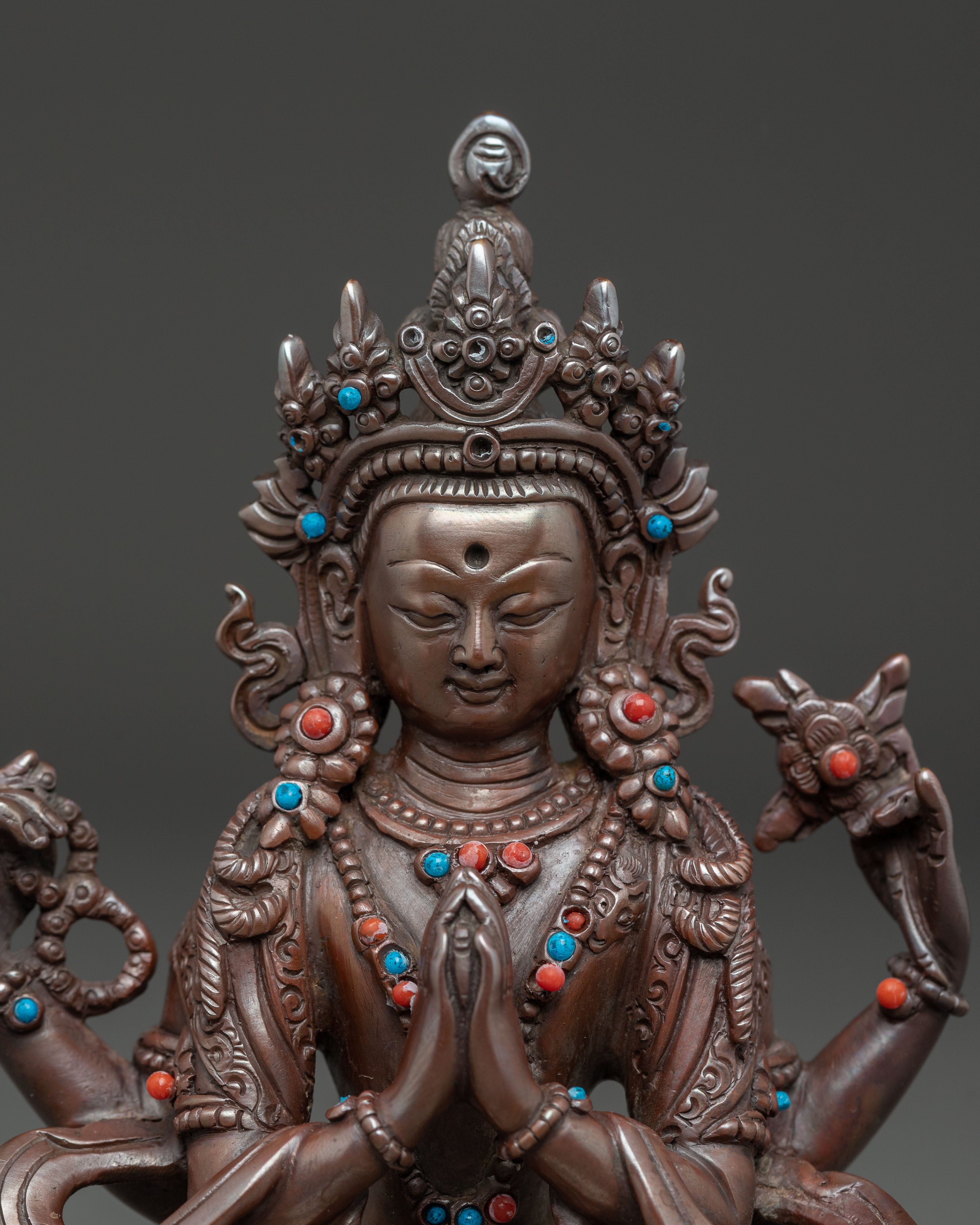 Handmade Statue of Bodhisattva Chenrezig | Avalokiteshvara - Compassion Buddha