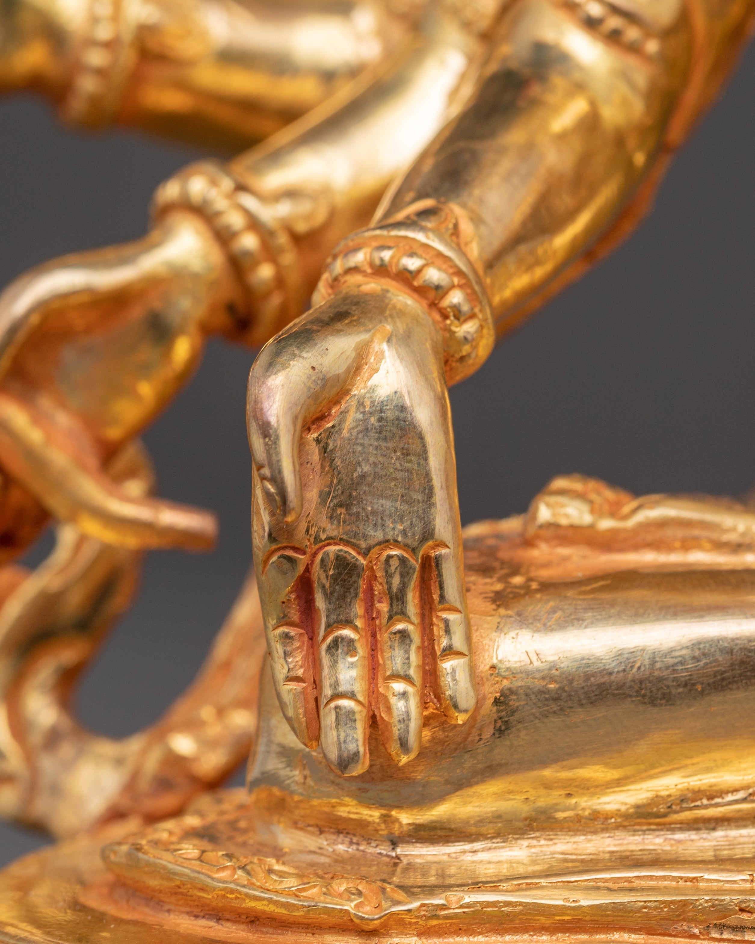 Vajrayana Maha Manjushri Copper Figurine | Symbol of Transcendent Wisdom