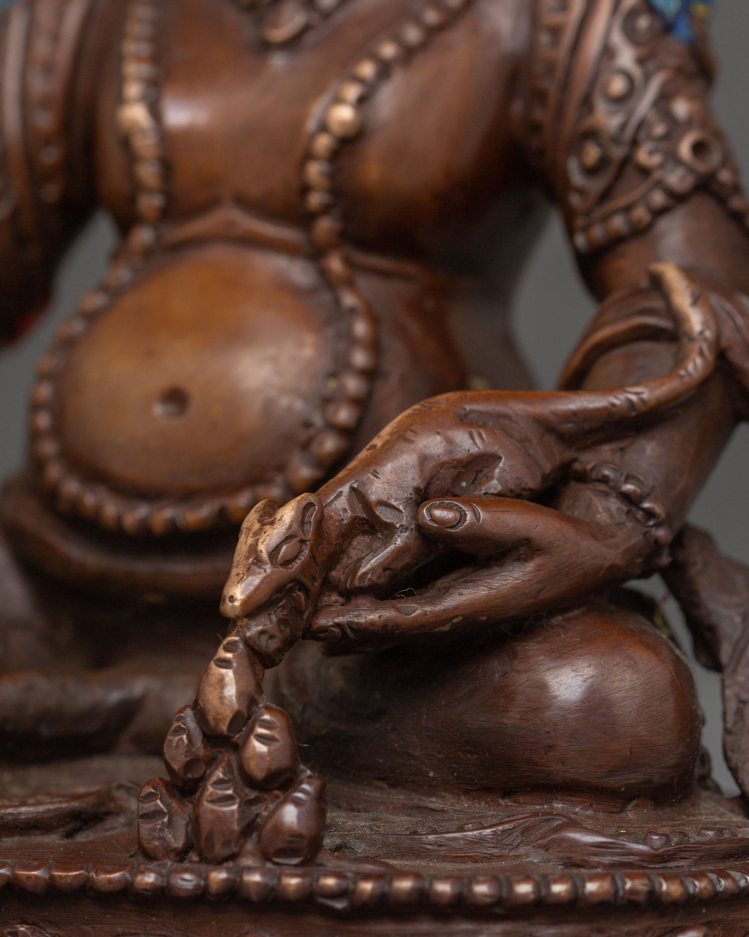 Himalayan Statue of Wealth Lord Dzambhala | Abundance and Prosperity