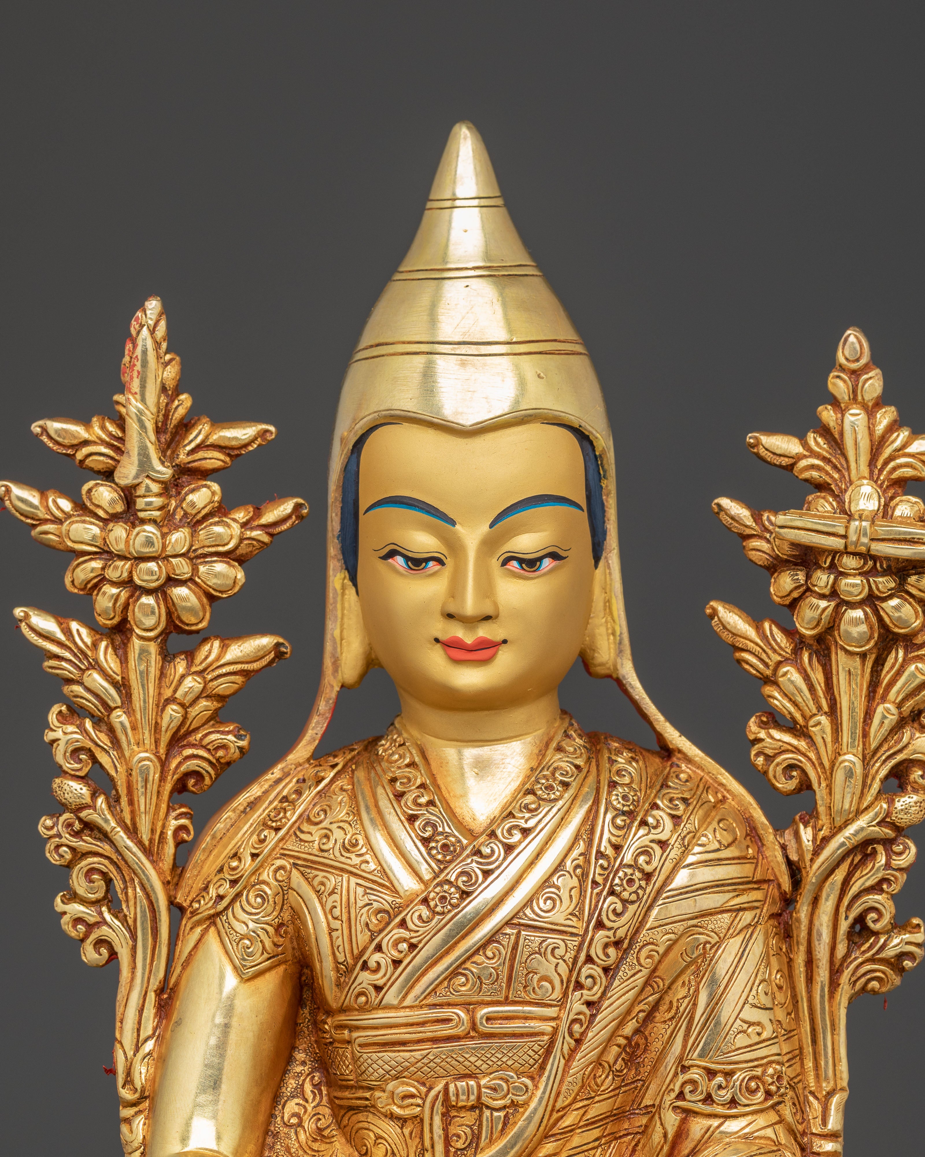 Handmade Buddhist Master Longchenpa Art | Tibetan Yogi