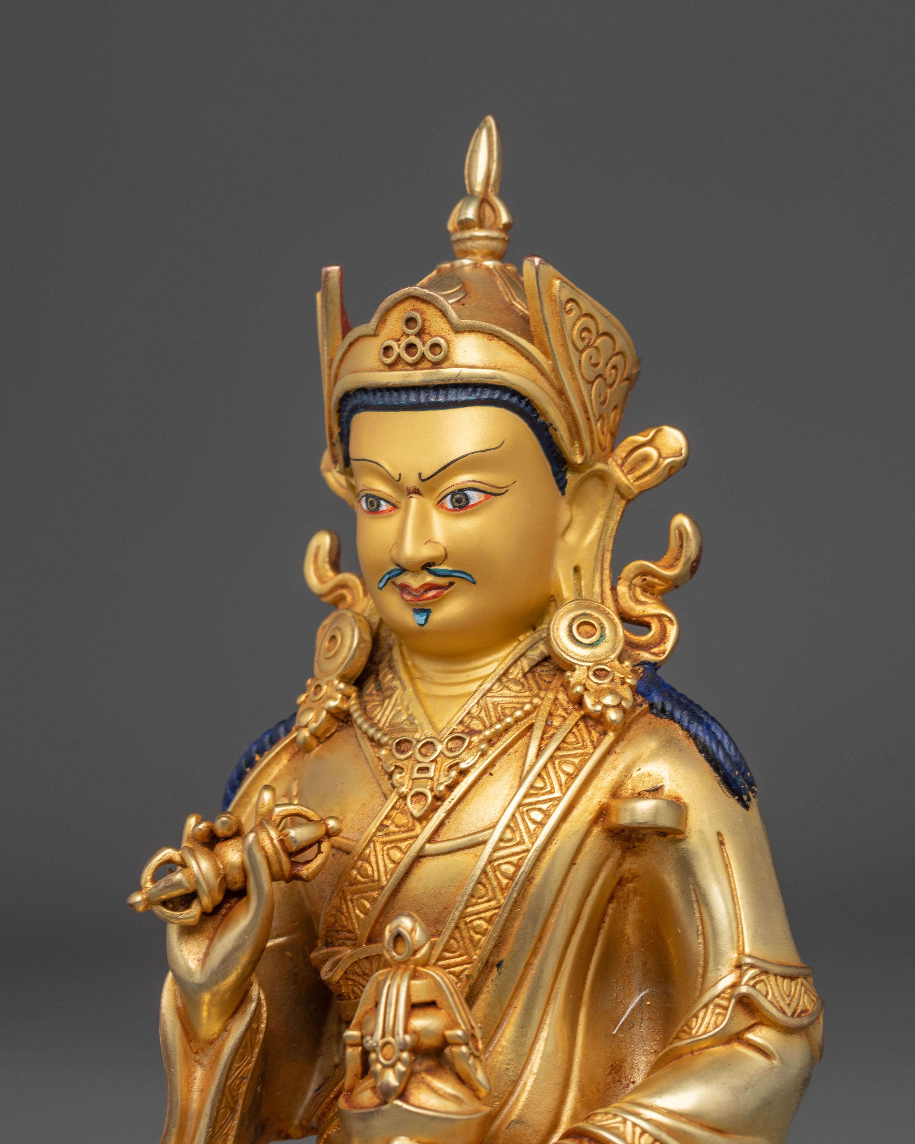Golden Guru Tsokye Dorje Statue: The Manifestation of Guru Rinpoche