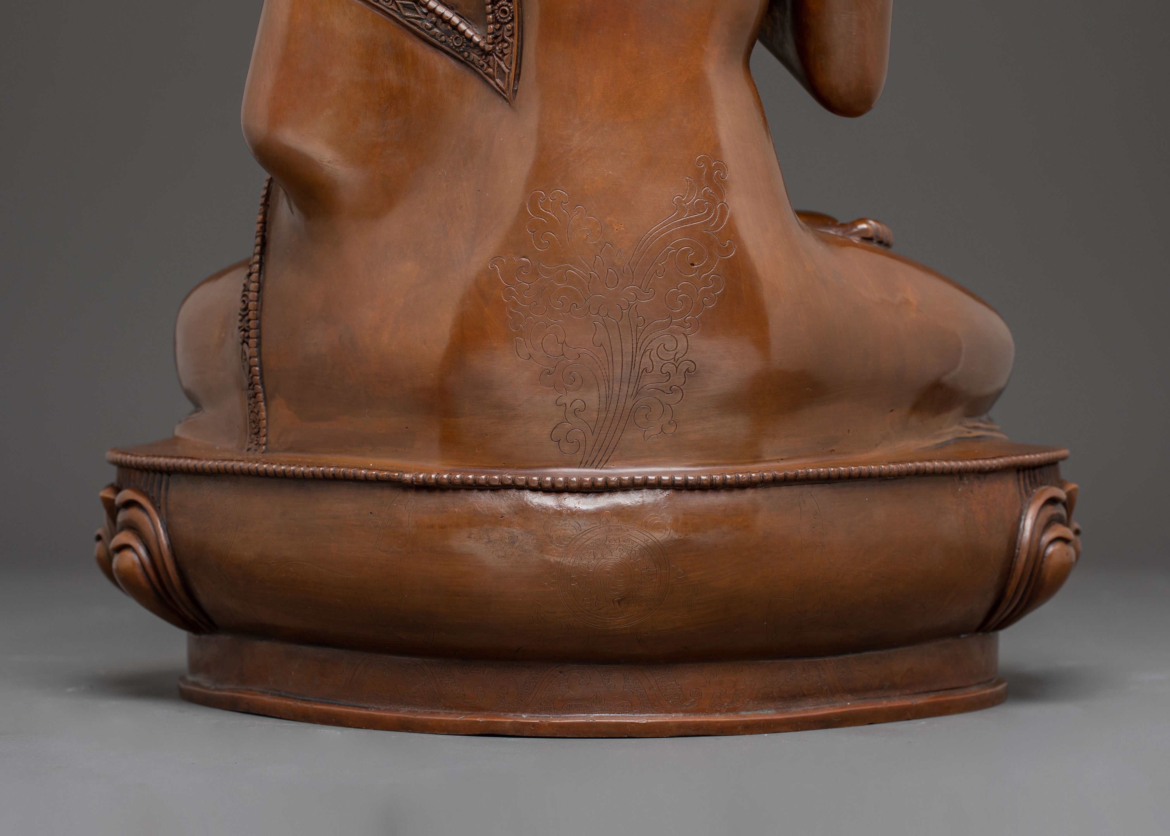 Handcrafted Vairocana Sculpture: The Cosmic Buddha | Meditation Altar