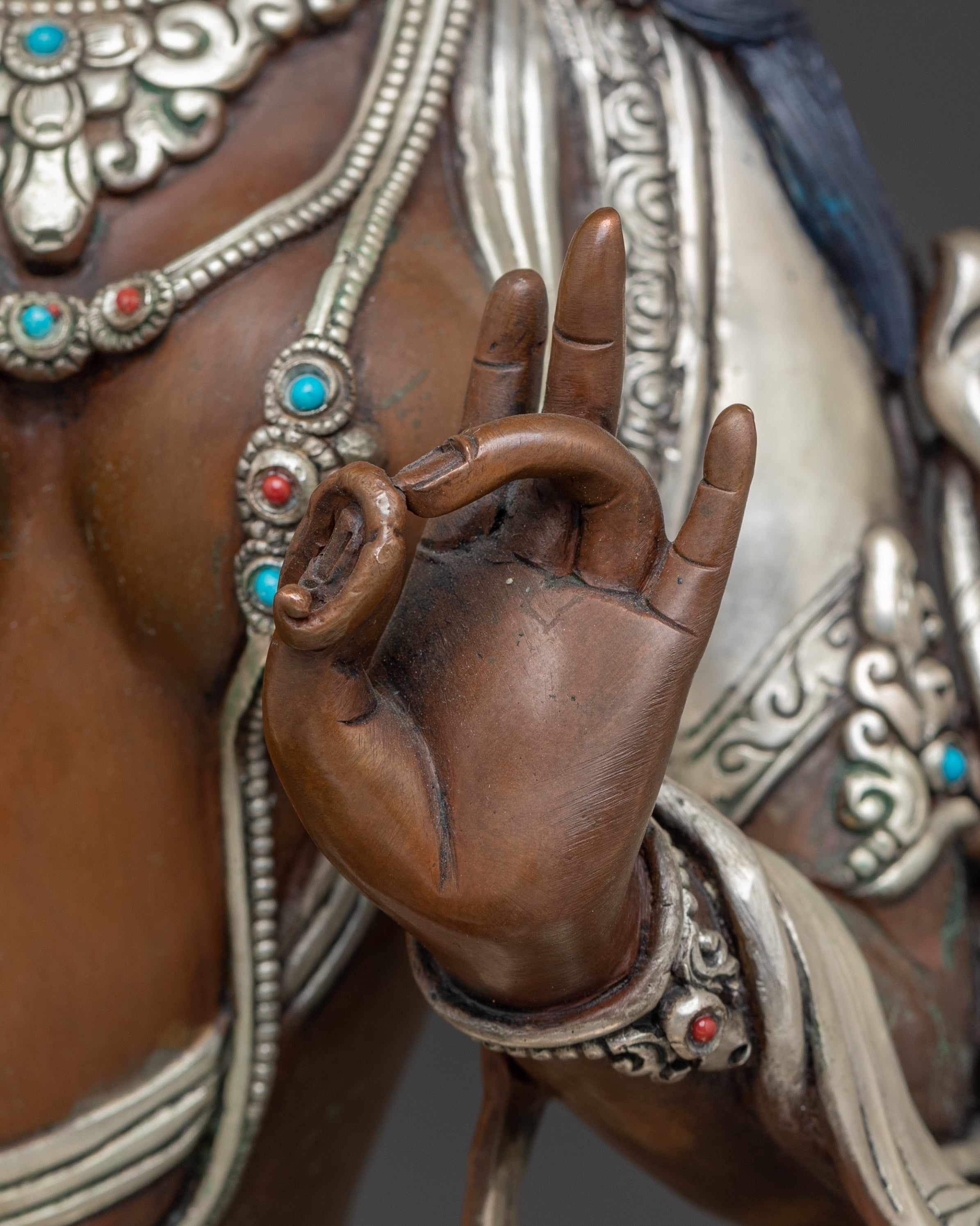 Handmade Figurine of White Tara Goddess of Longevity