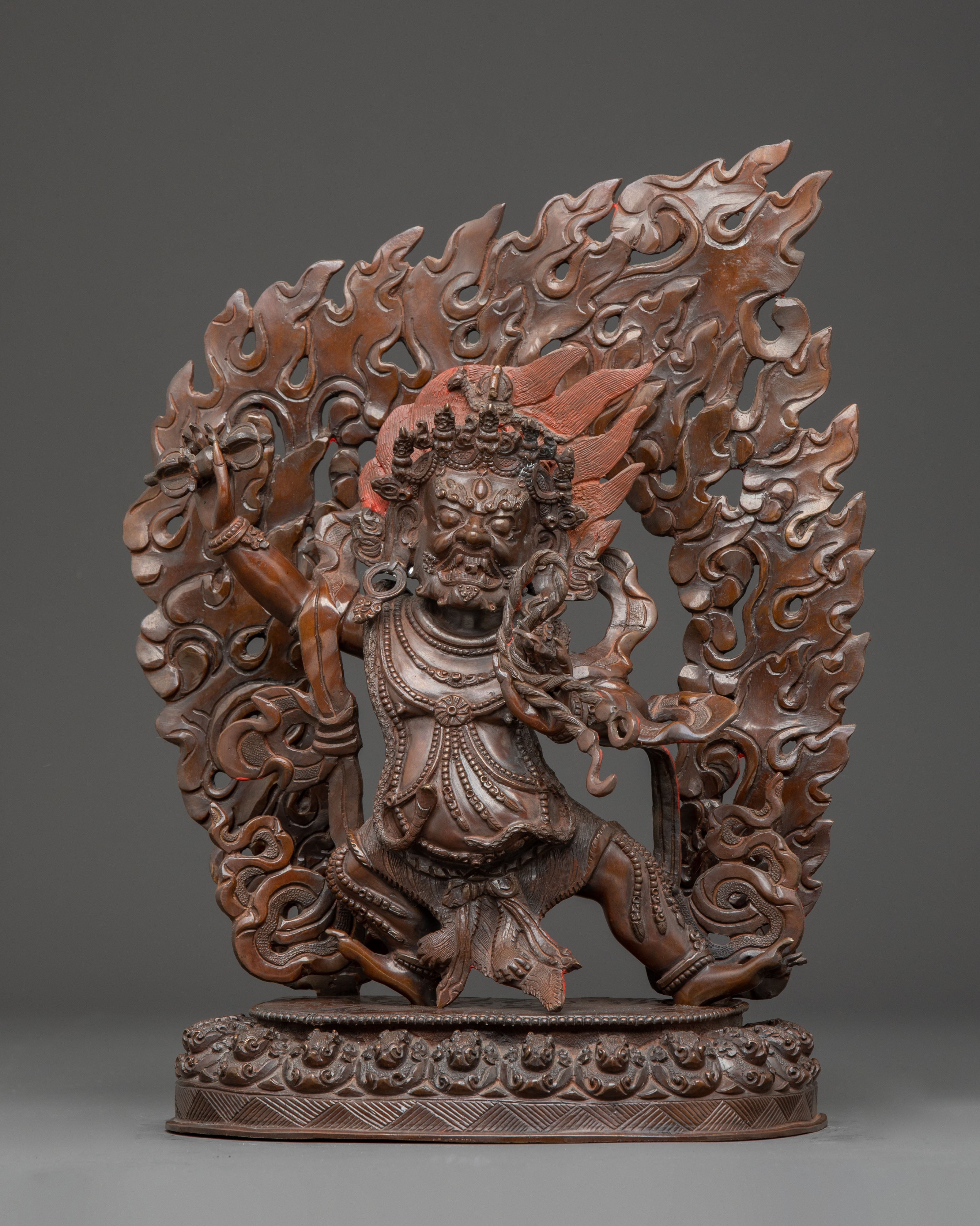 Handcrafted Vajrapani Art: Wrathful Protector of Dharma