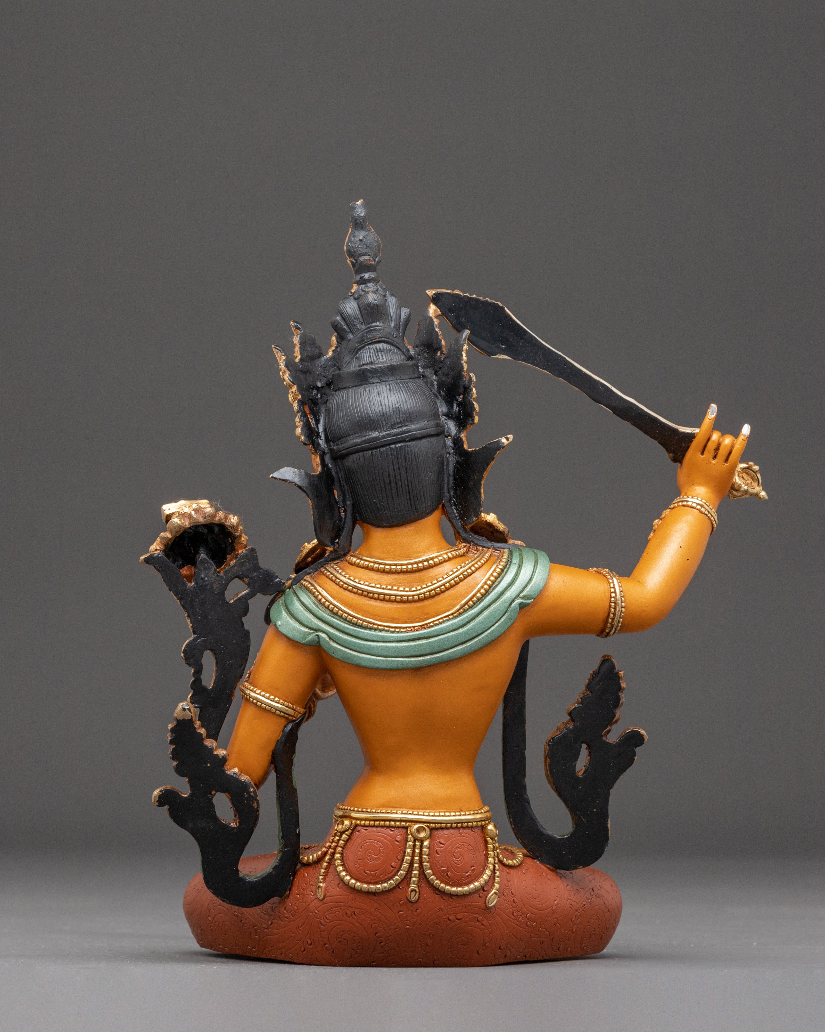 Handcrafted Golden Sculpture of Bodhisattva Set | Symbol of Compassion