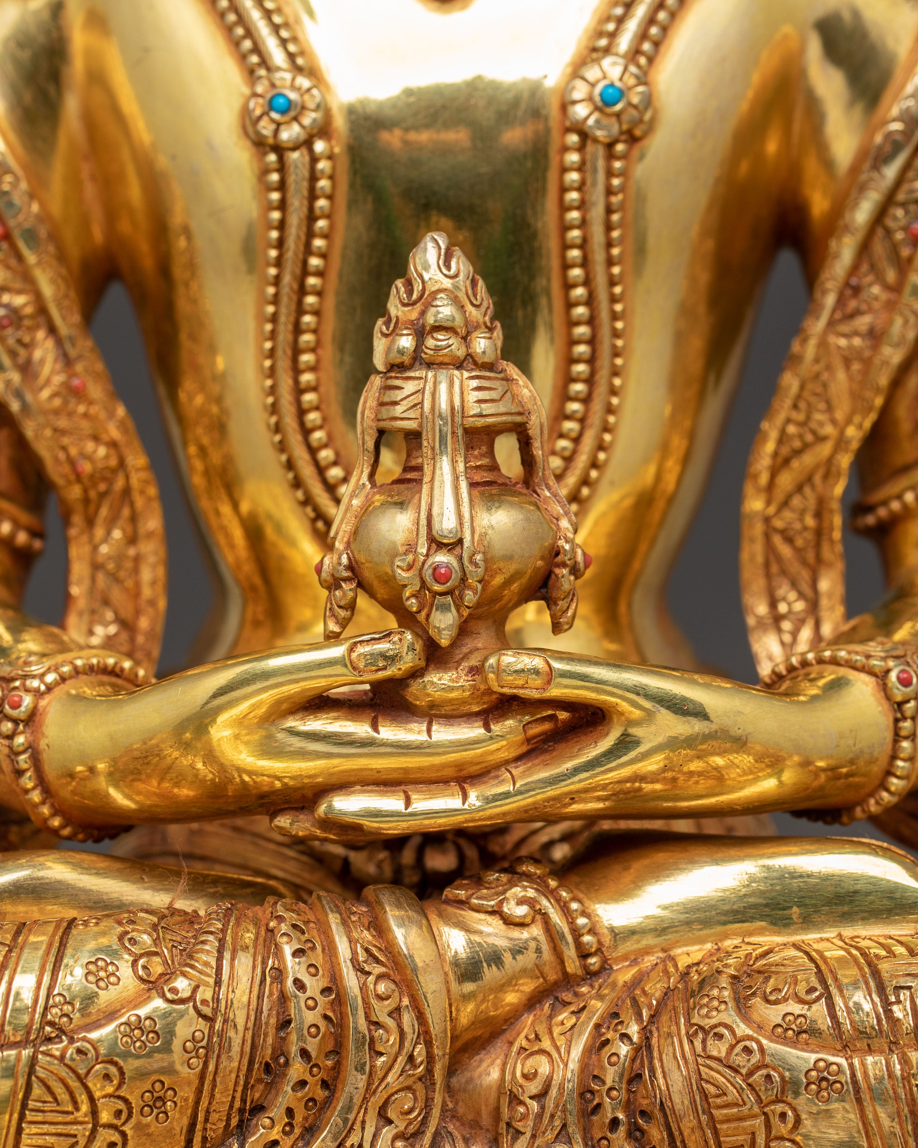 Handmade Statue of Long-Life Buddha Amitayus | Buddha of Infinite Life