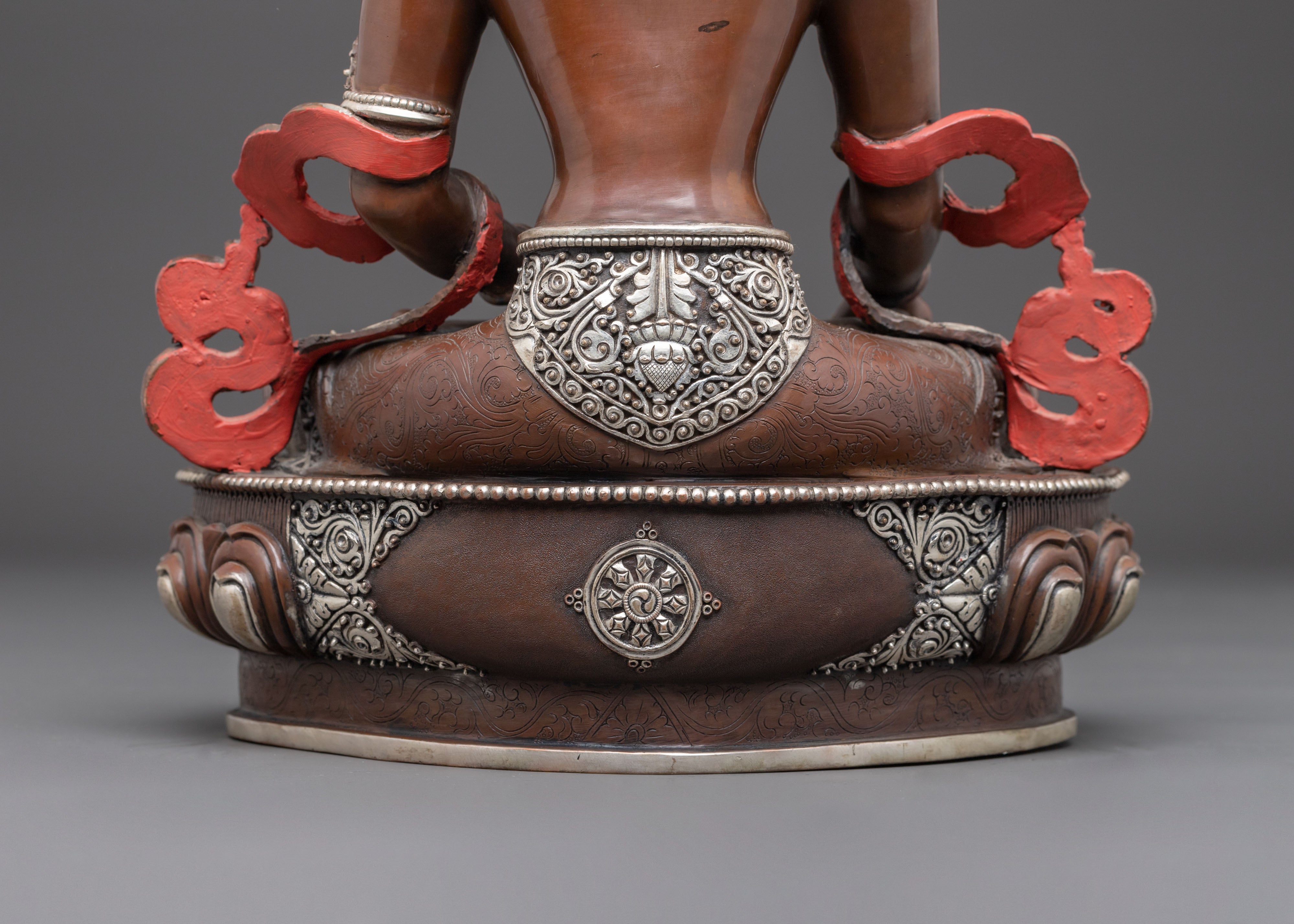 Bodhisattva Kshitigarbha Handmade Statue | Nepali Crafted Buddhist Icon