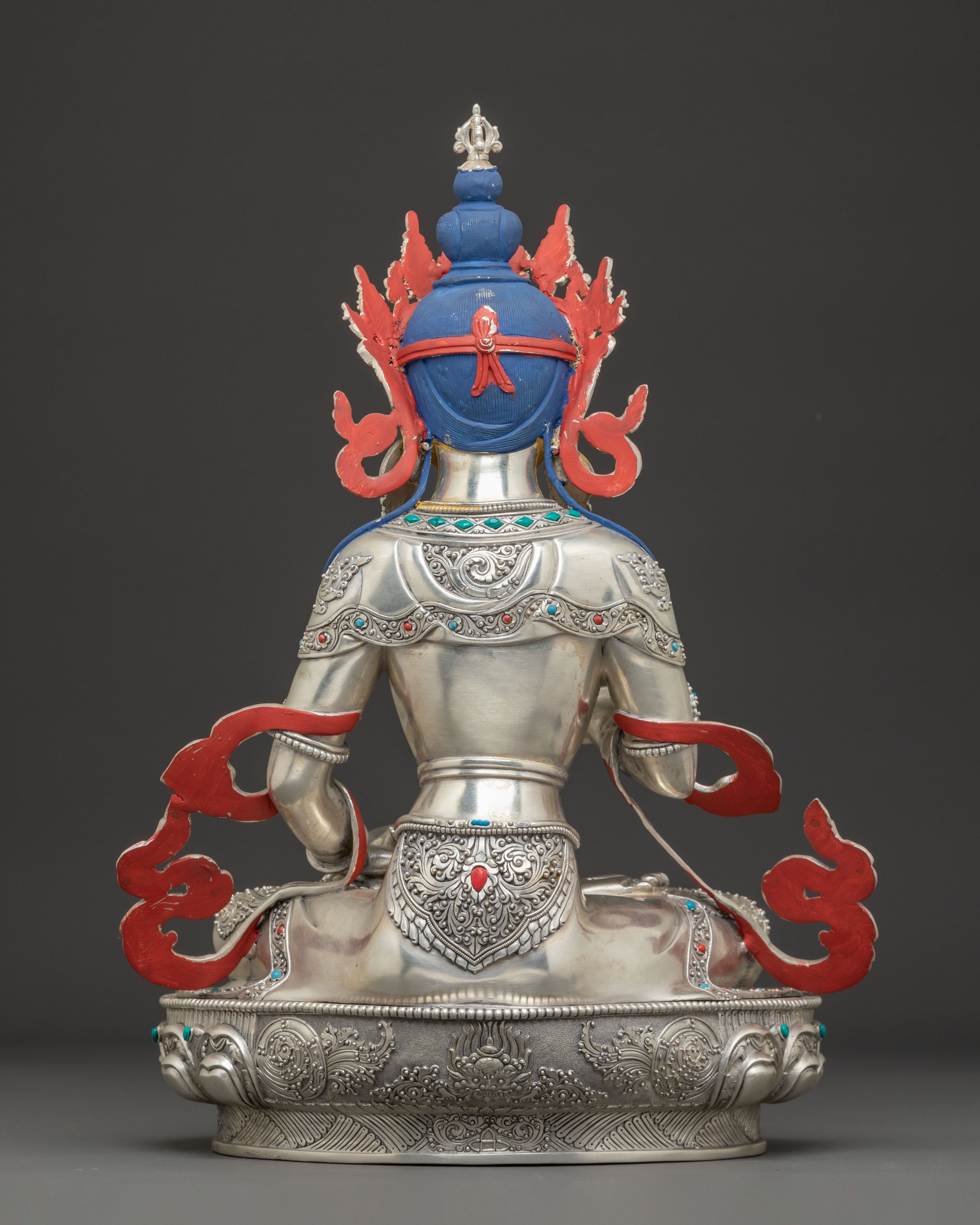Silver Vajrasattva Statue: Bodhisattva of Purification