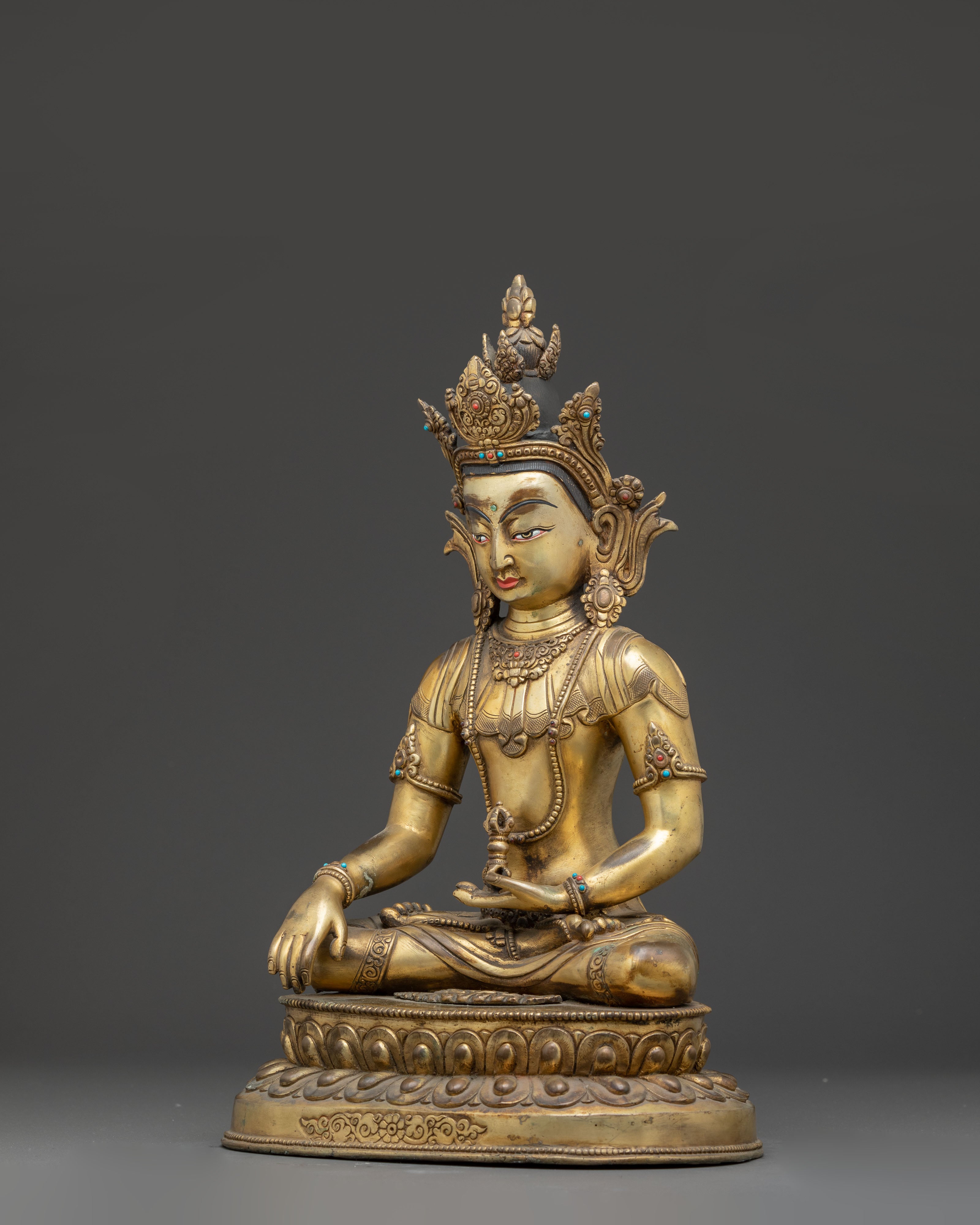 Handmade Mitrupa Buddha Statue | Meditation Altar Decor