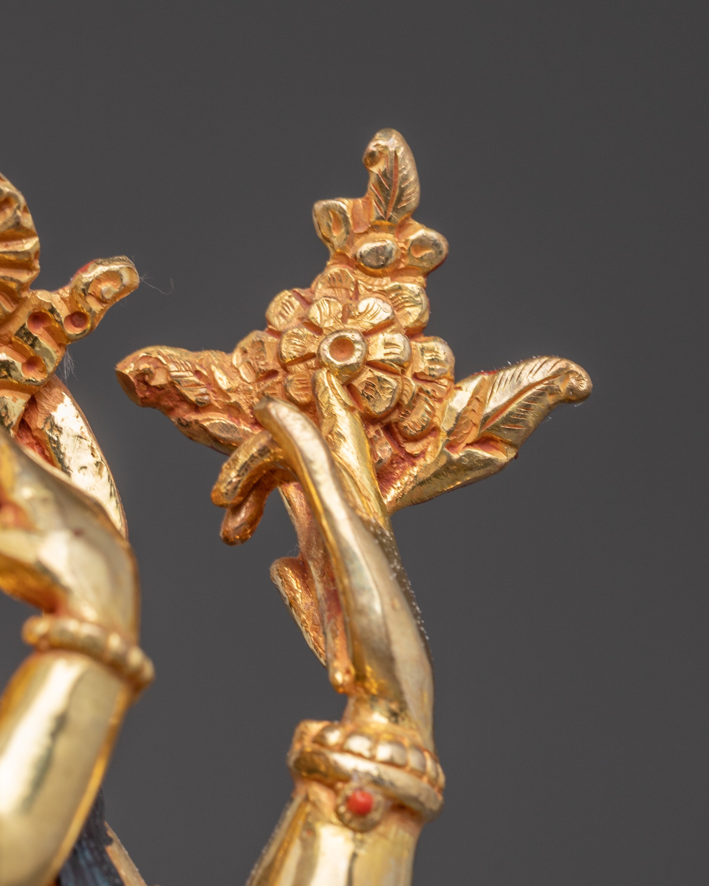 Handcrafted Sculpture of Four-Armed Chenrezig