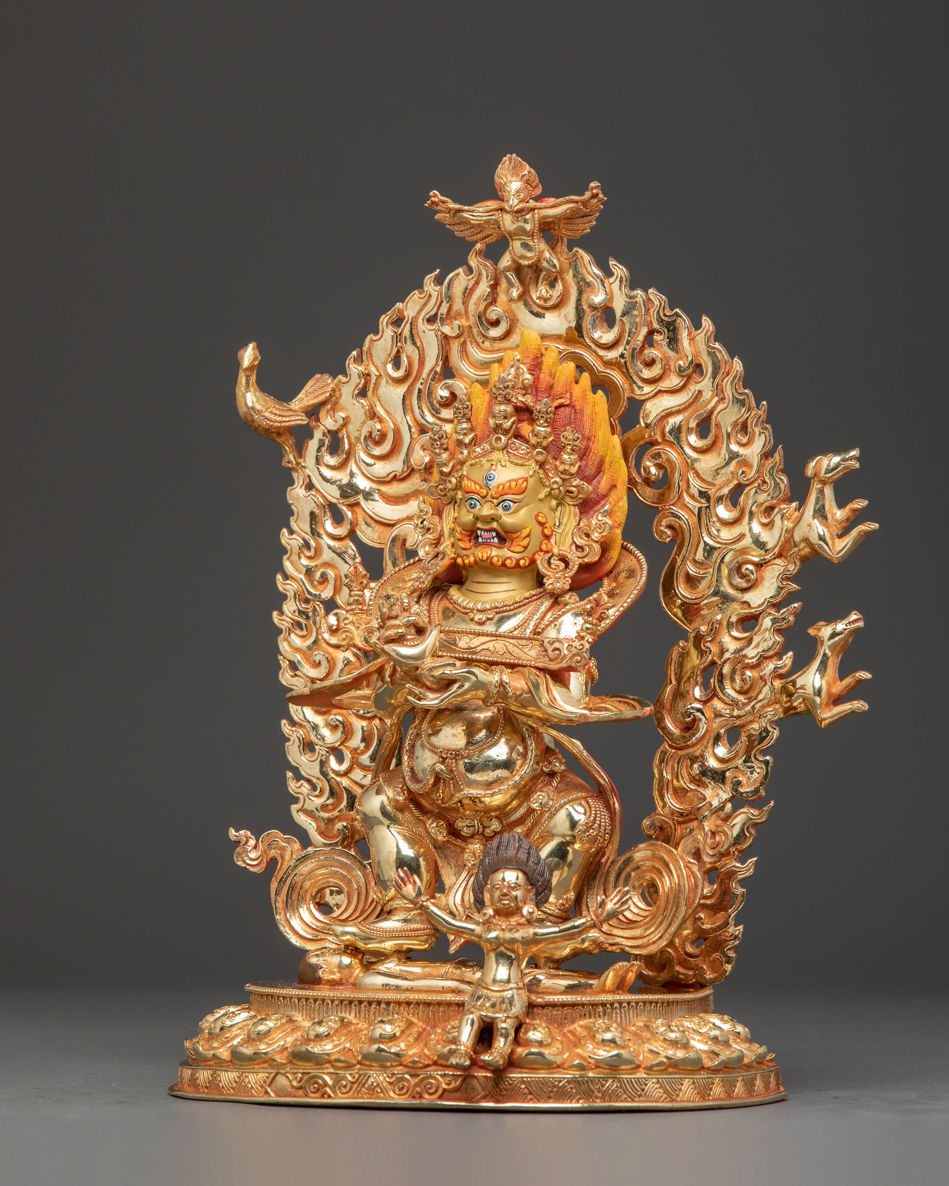 Sakya Mahakala Statue: Protector of Wisdom | Buddhist Sculpture