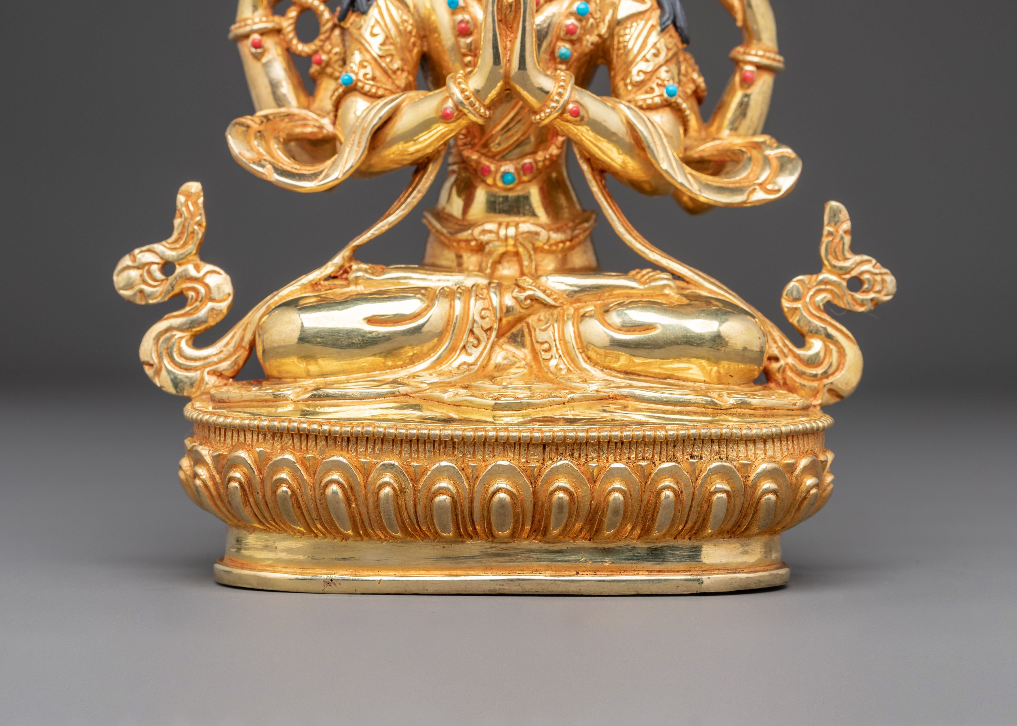 Handcrafted Bodhisattva Chenrezig Sculpture | Avalokiteshvara Statue