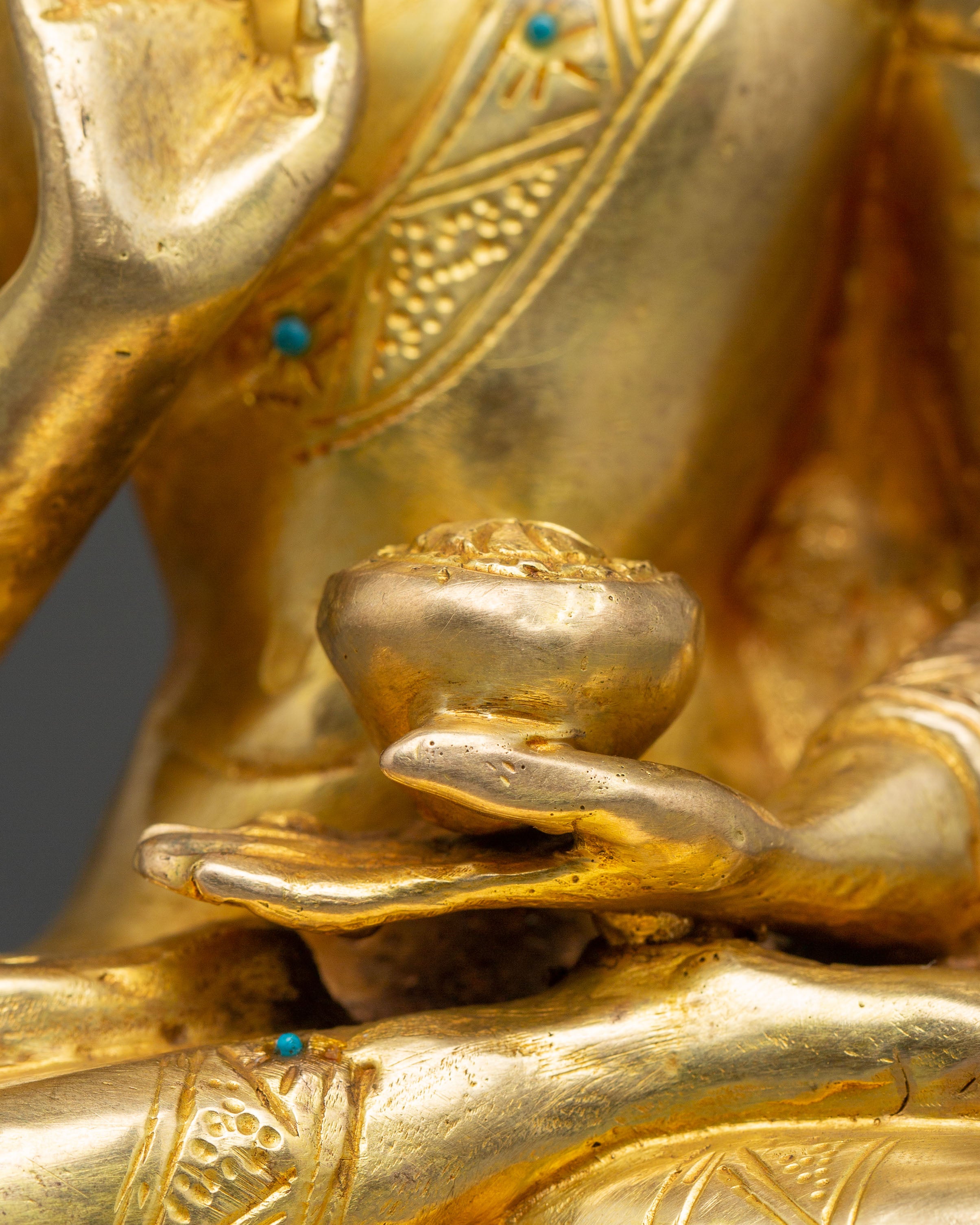 Buddhist Spiritual Amoghasiddhi Sculpture | Tibetan Deity of Fearlessness