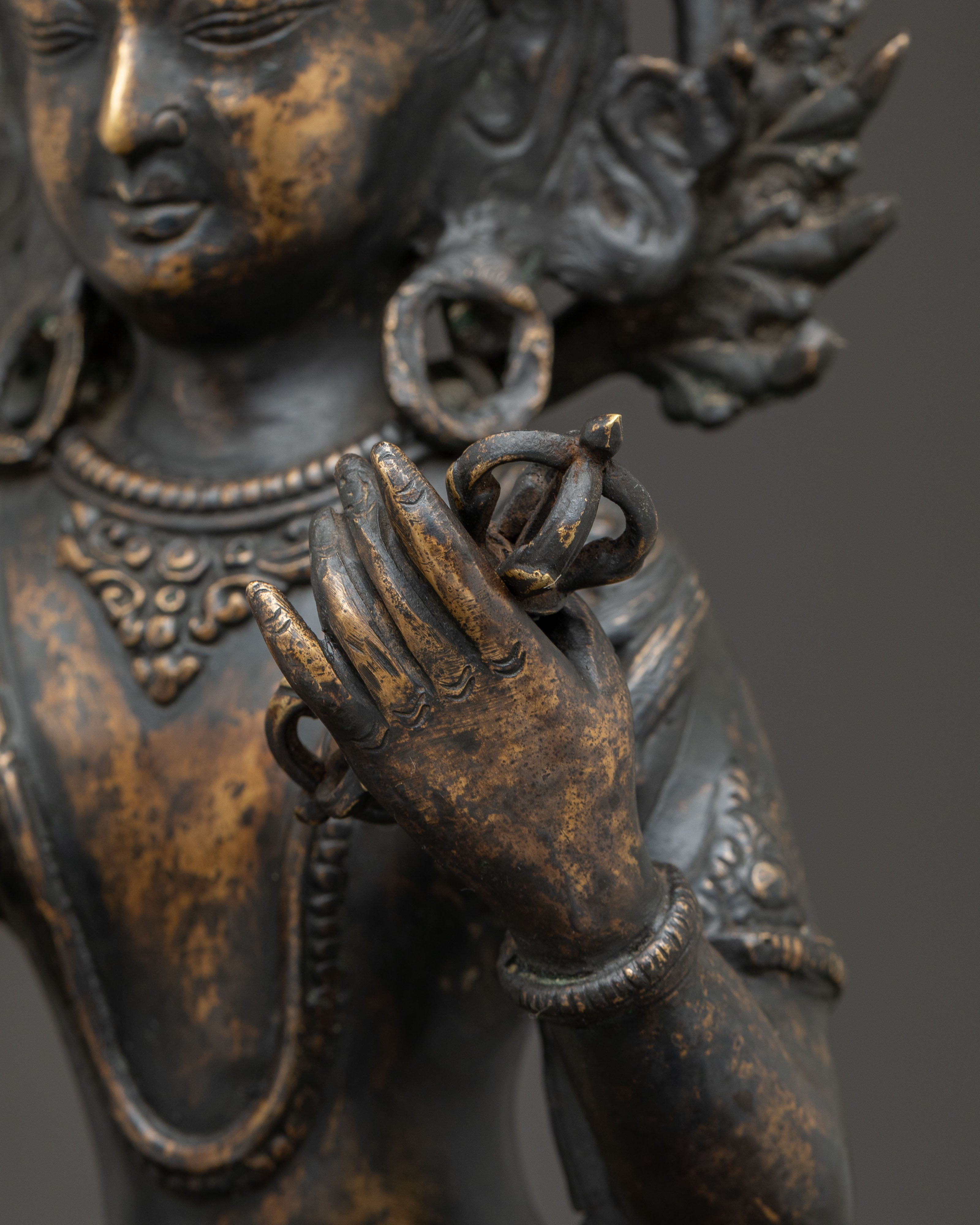 Handmade Copper Statue of Standing Vajrasattva