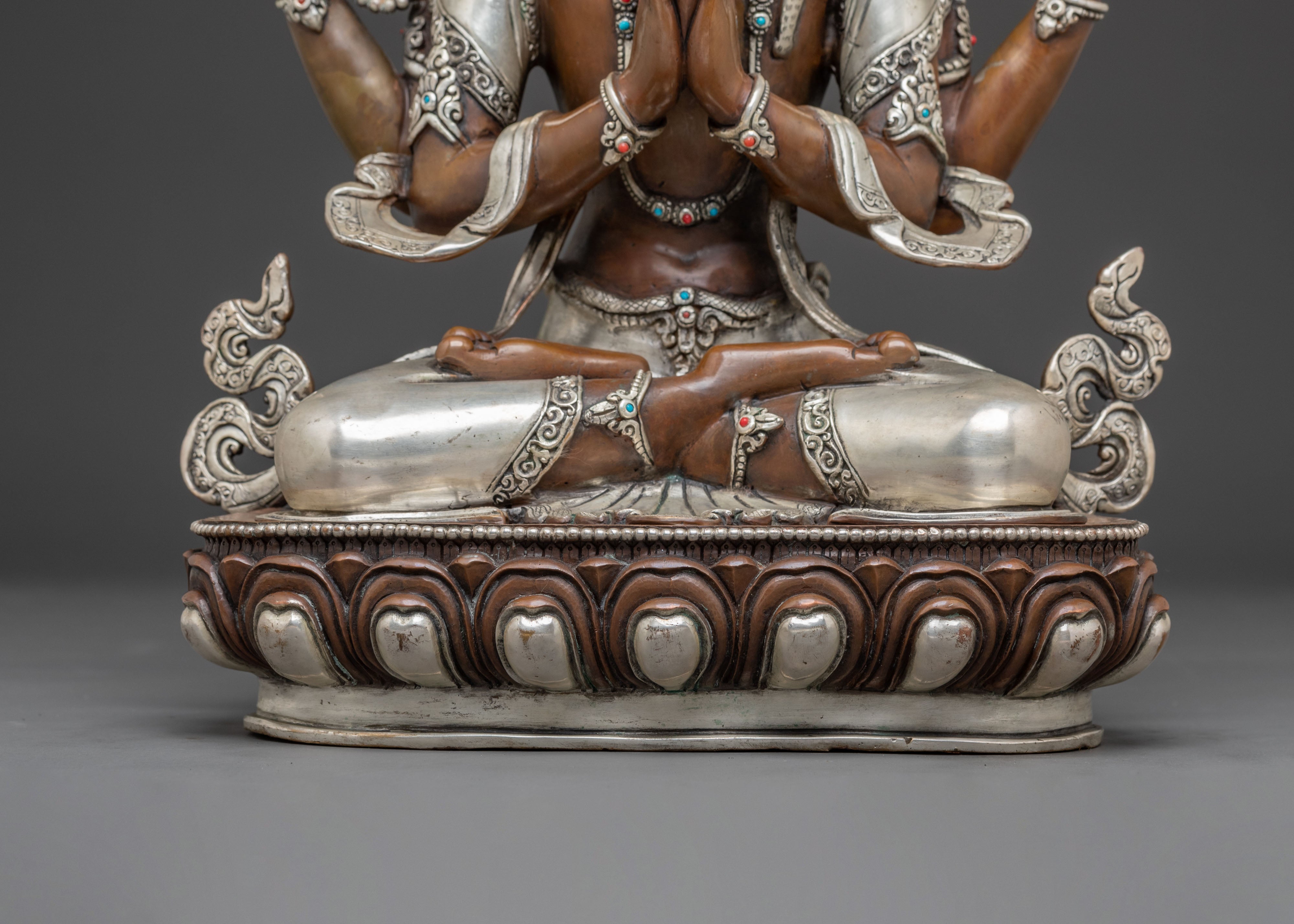 Chenrezig - The Compassionate Bodhisattva Statue | Tibetan Sculpture
