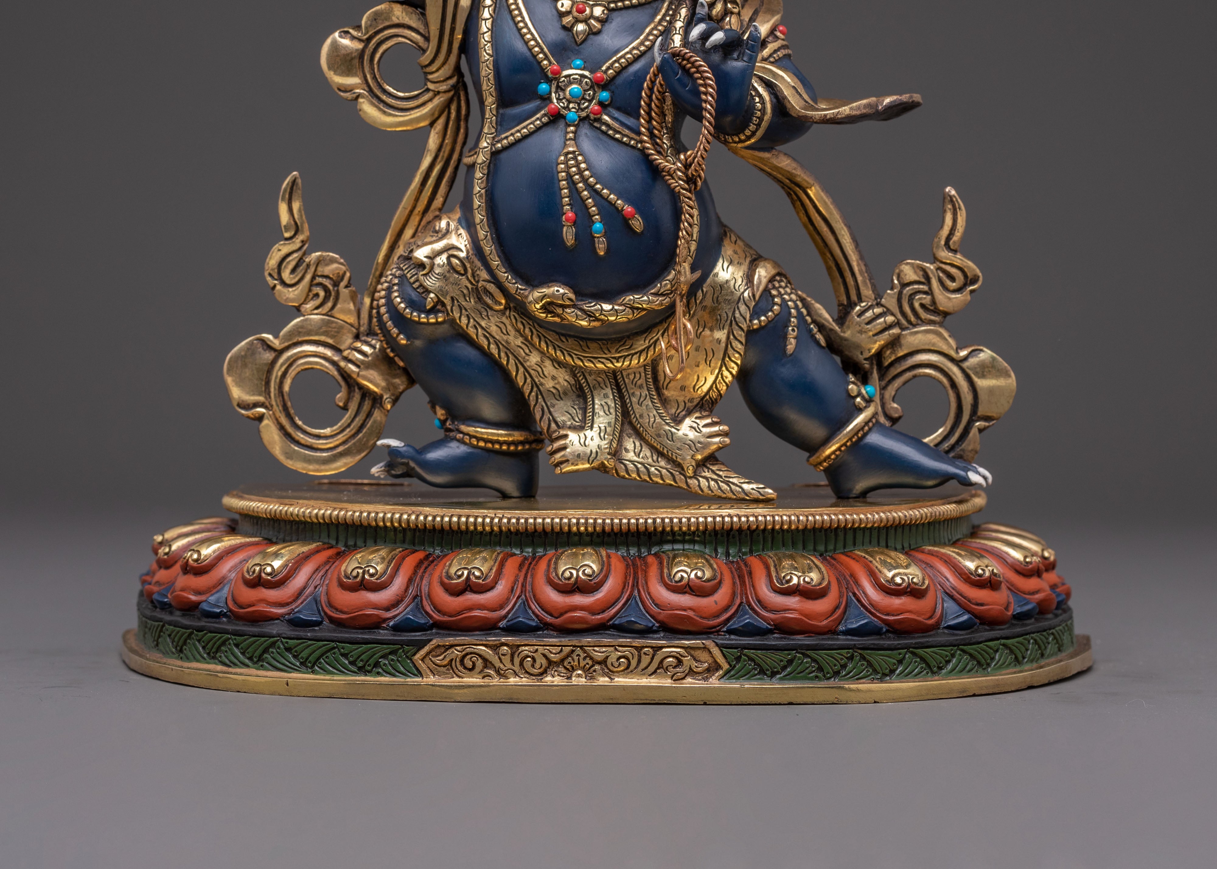 Wrathful Tantric Protector Vajrapani Statue | Himalayan Buddhist Sculpture