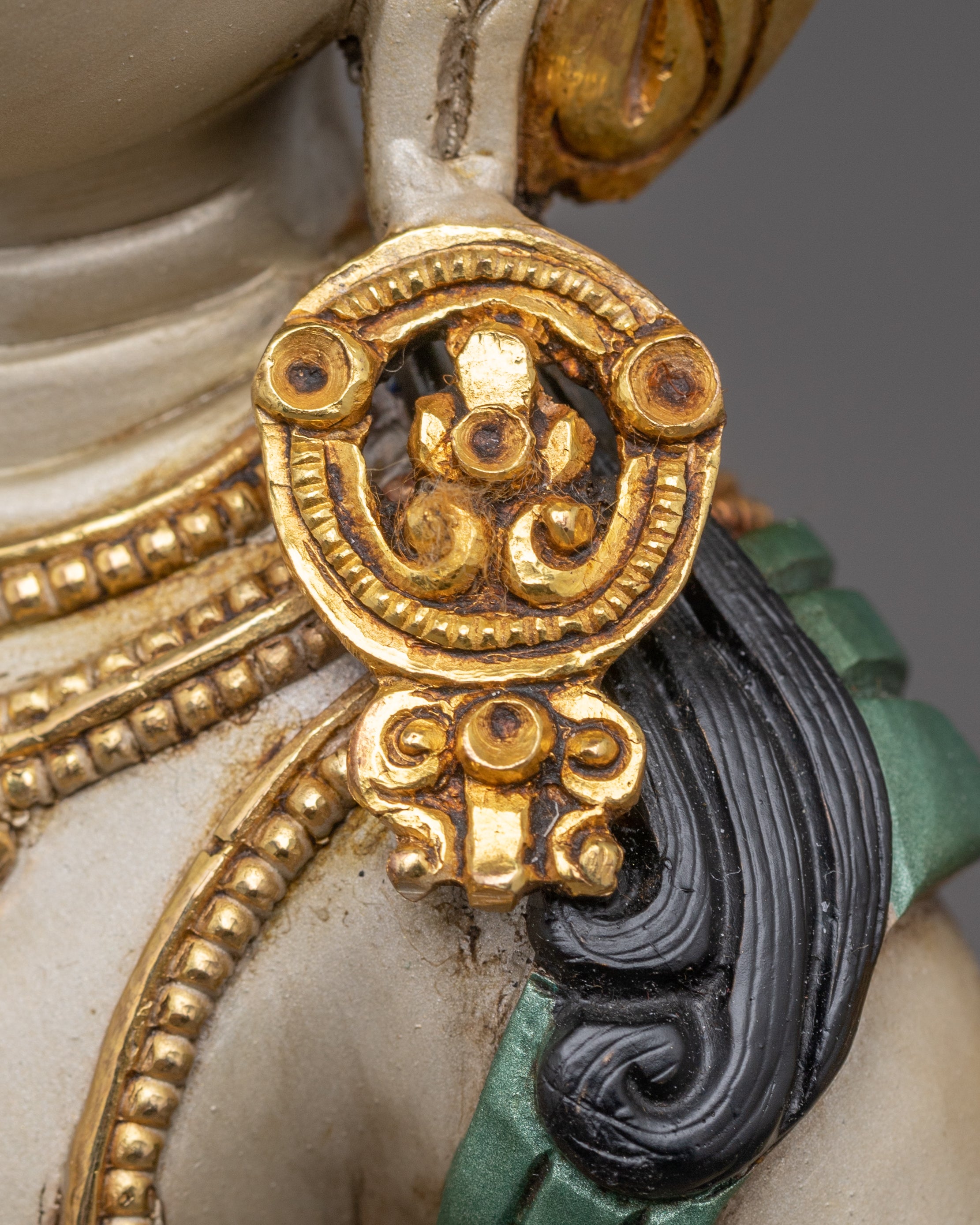 Handcrafted Golden Art of Dorje Sempa Purification Deity | Buddhist Altar Statue