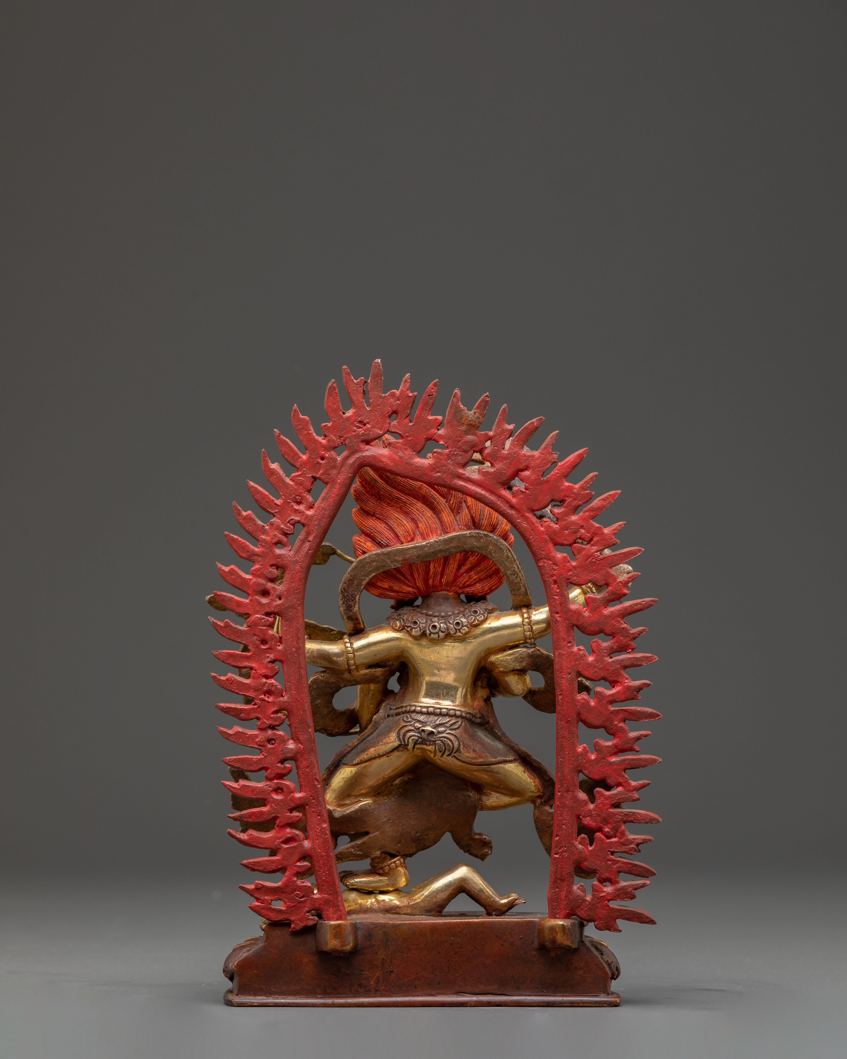 Handmade Kurukulla Golden Statue | Tantric Goddess of Attraction