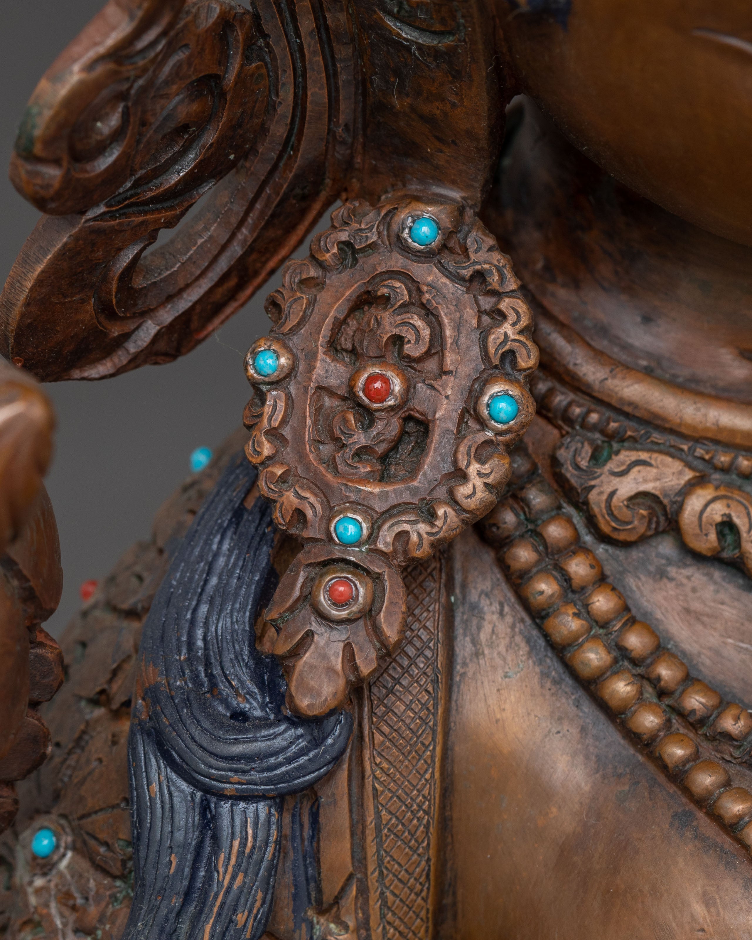 Oxidized Sculpture of Female Bodhisattva White Tara | Divine Protector