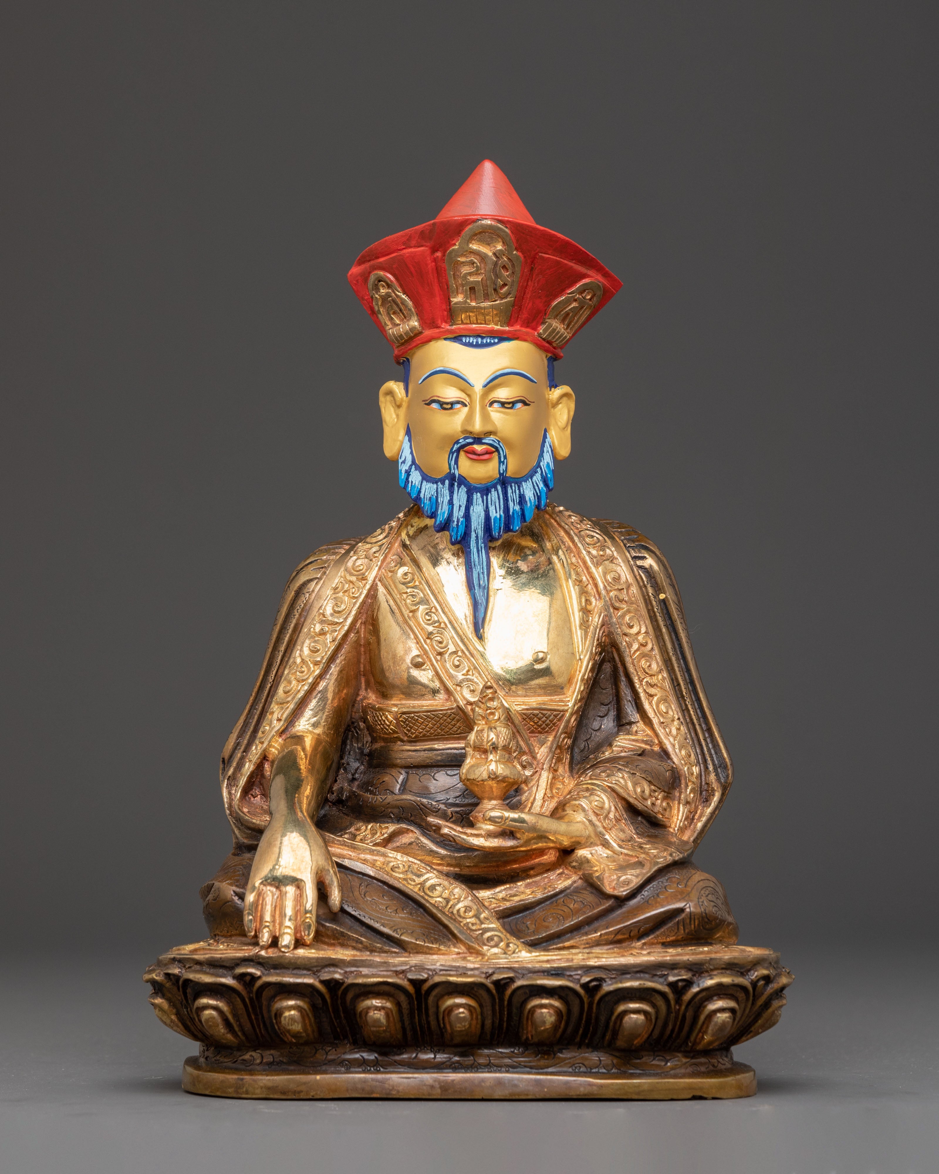 Handmade Statue of Guru Shapdum | Buddhist Master Sculpture