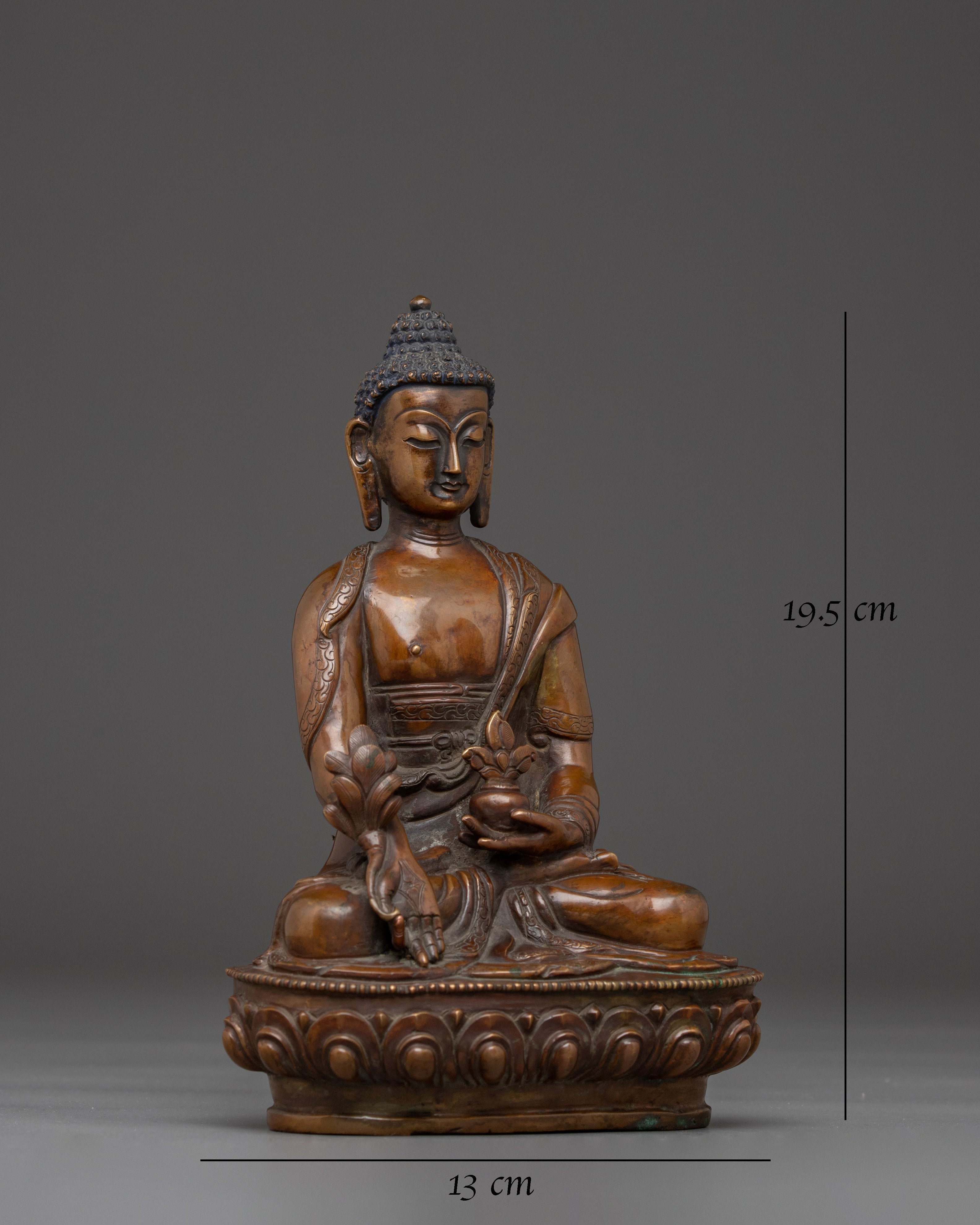 Himalayan Spiritual Healer Medicine Buddha Statue | Traditional Sculpture