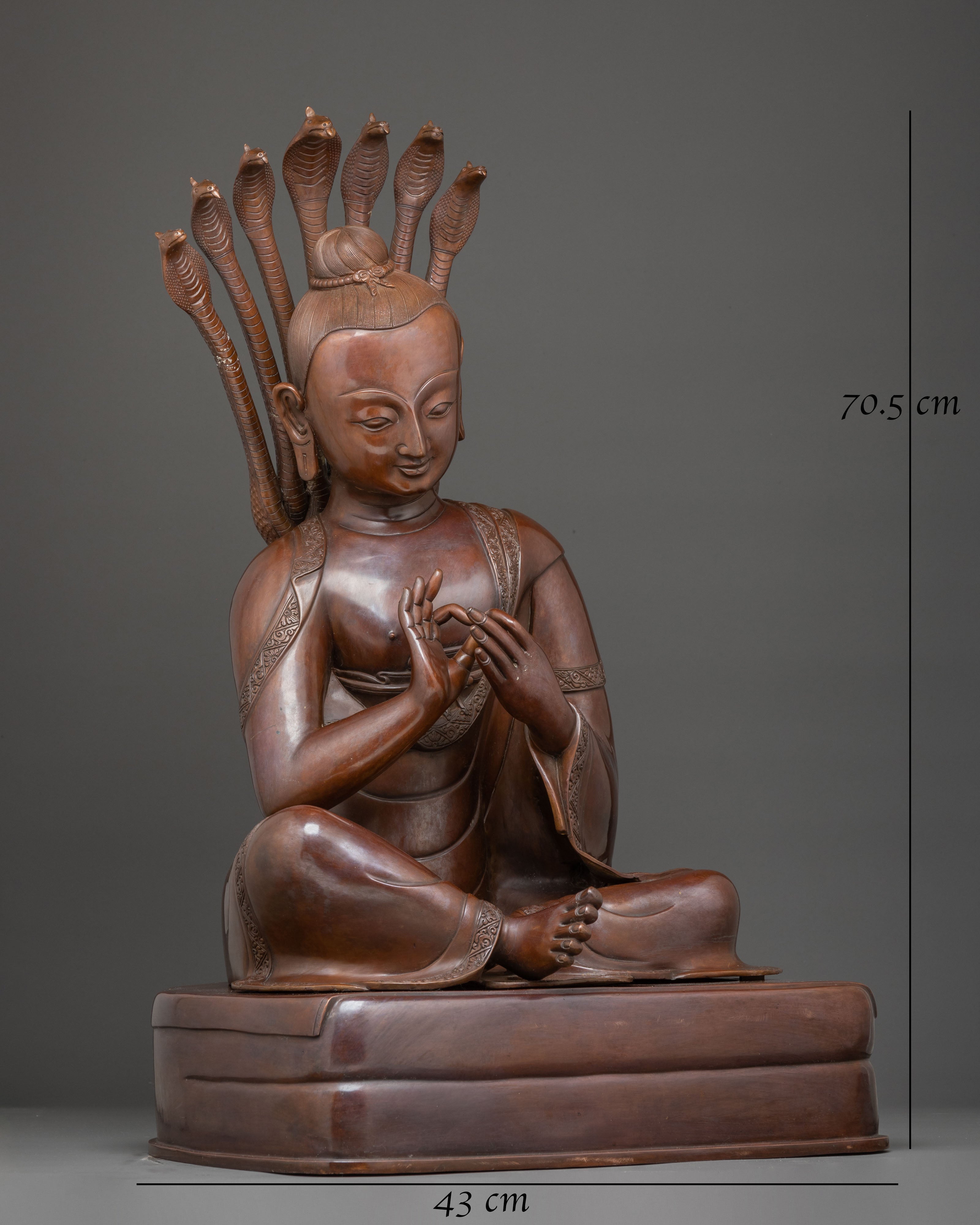 Handcrafted Statue of Nagarjuna | Buddhist Philosopher