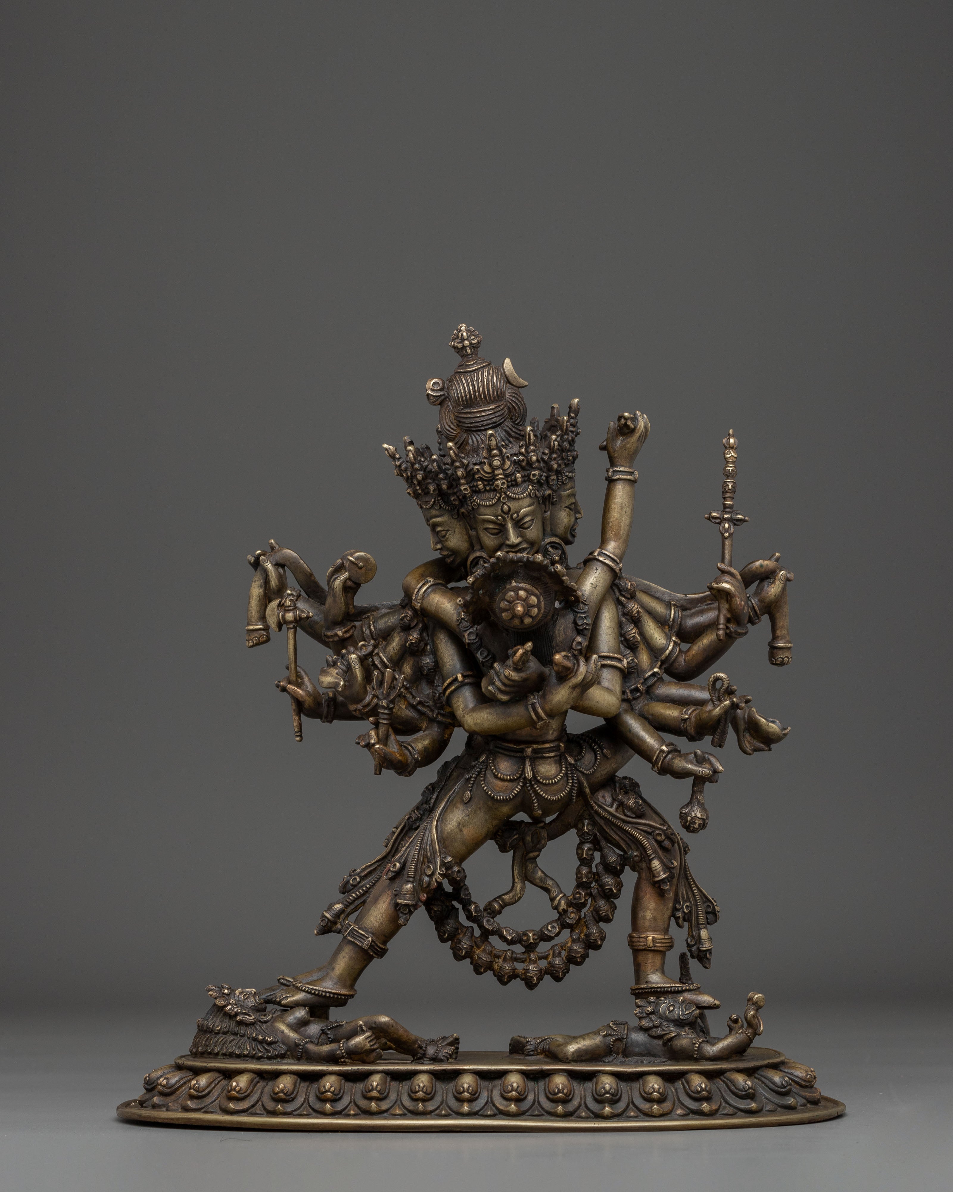 Handcrafted Buddhist Tantric Deity Chakrasambhara