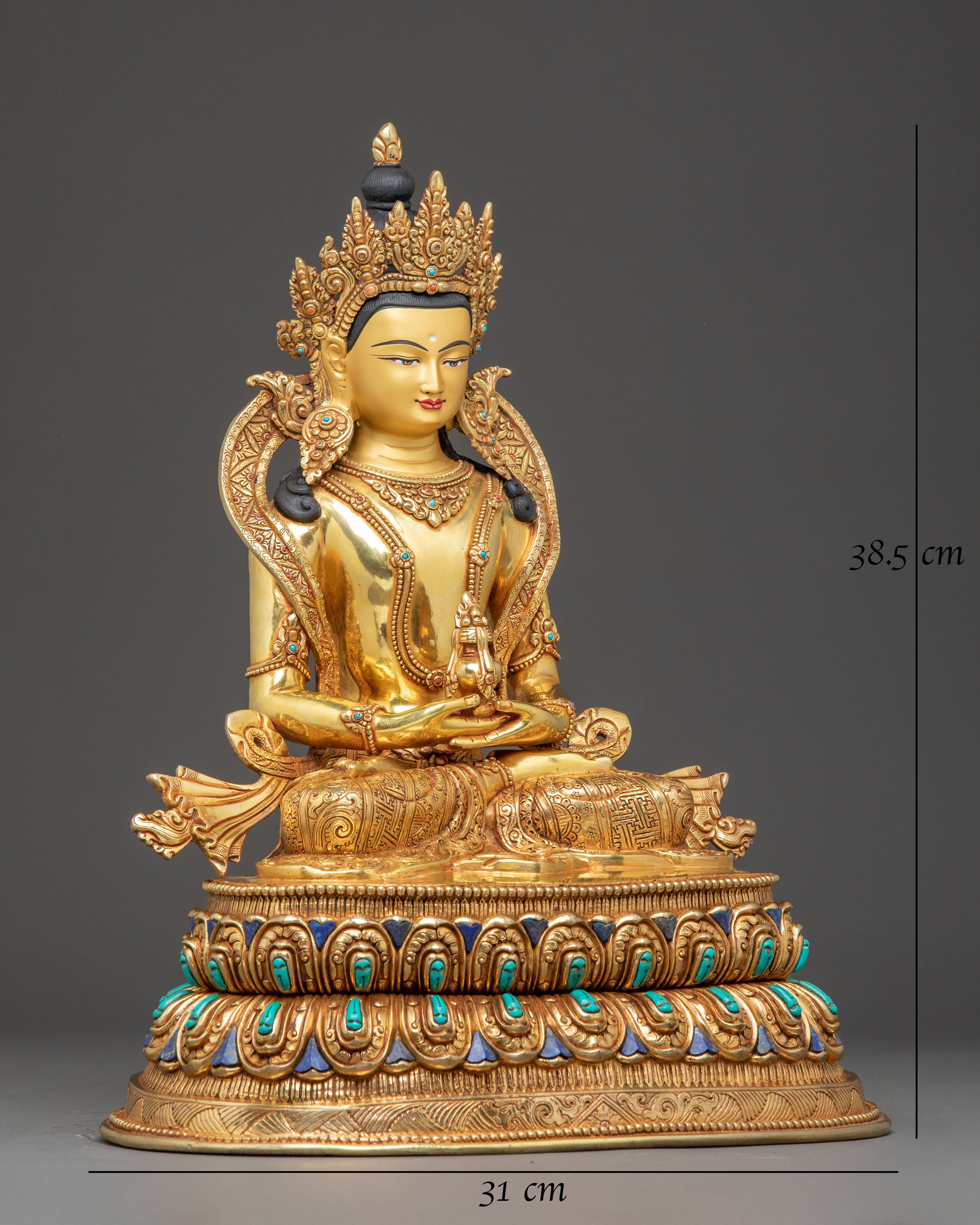 Handmade Statue of Long-Life Buddha Amitayus