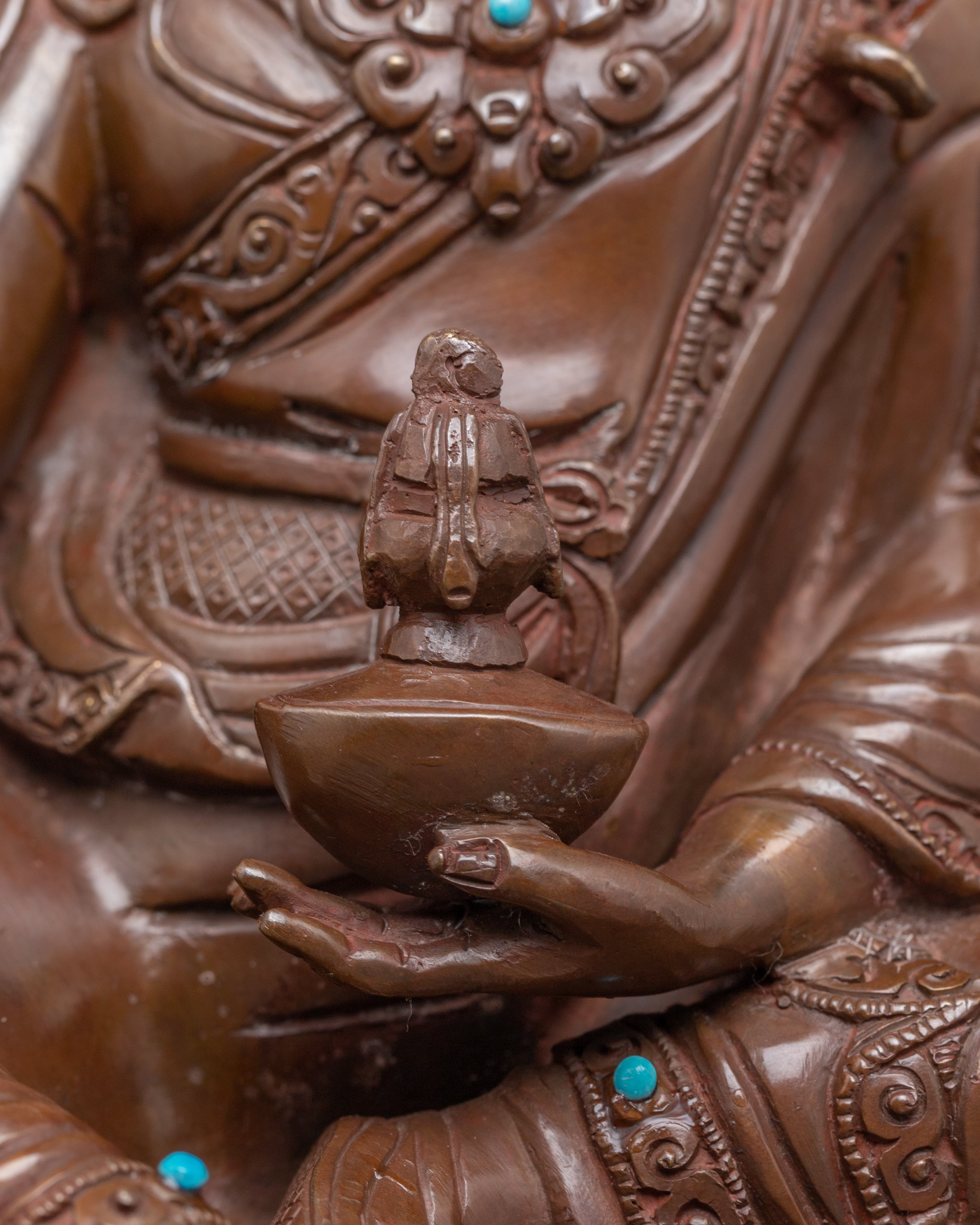 Handmade Guru Rinpoche Enlightened Vajra Holder Statue