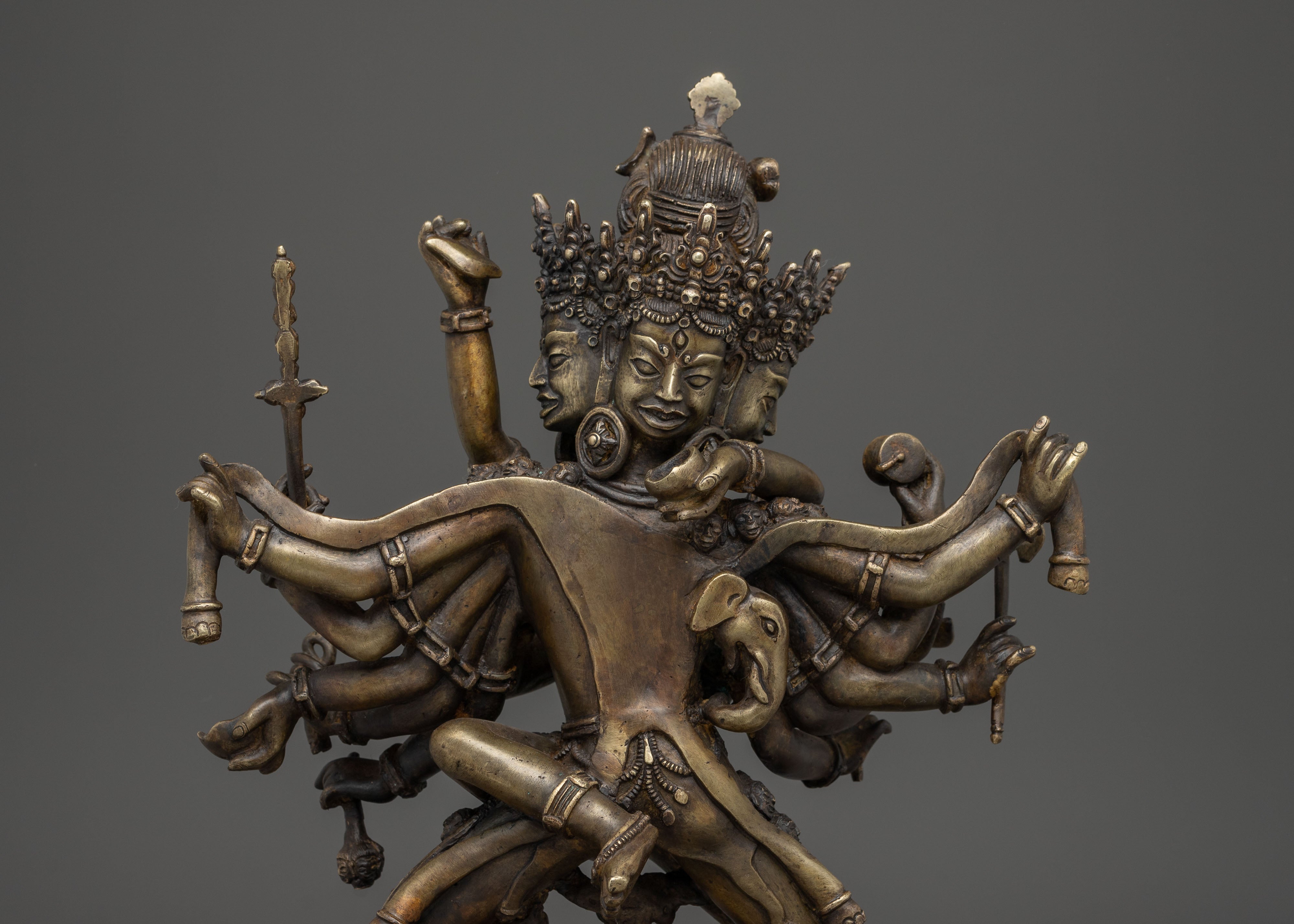 Handcrafted Buddhist Tantric Deity Chakrasambhara