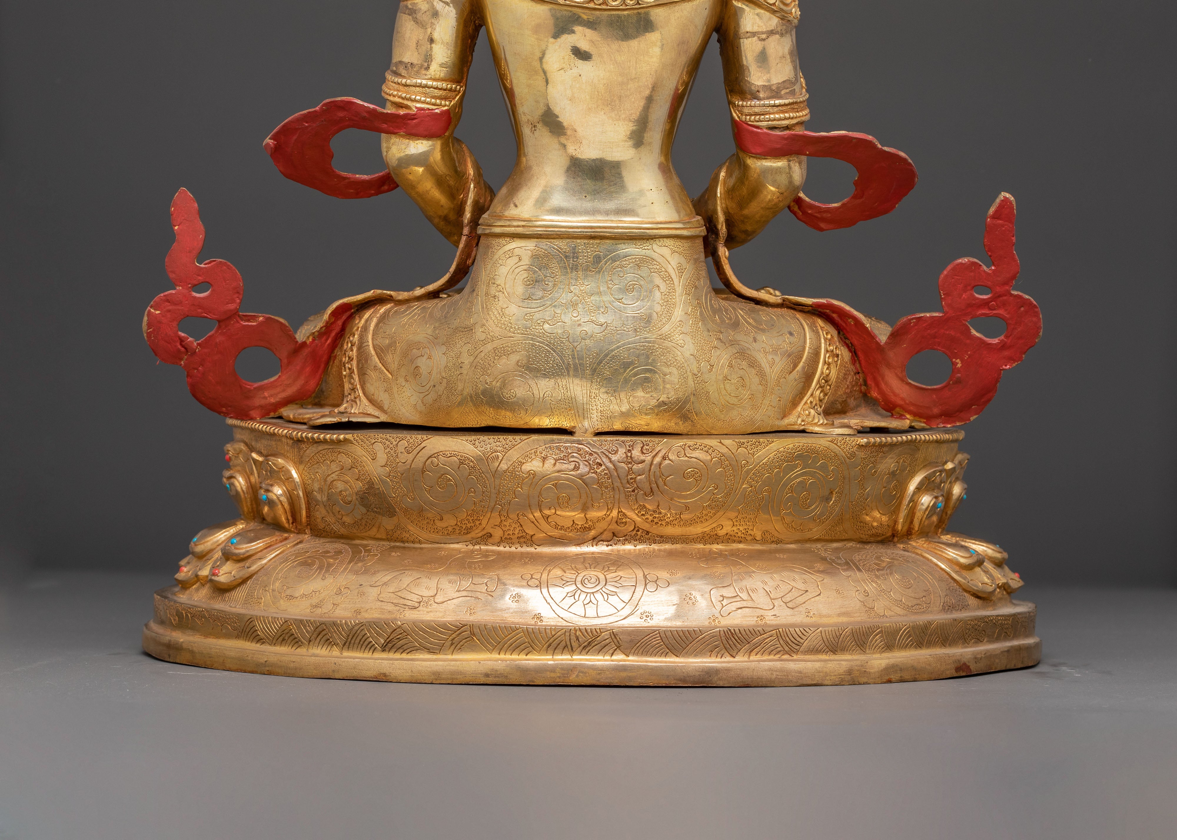 Handcrafted Sculpture of Longevity Buddha Amitayus | Buddhist Altar Decor