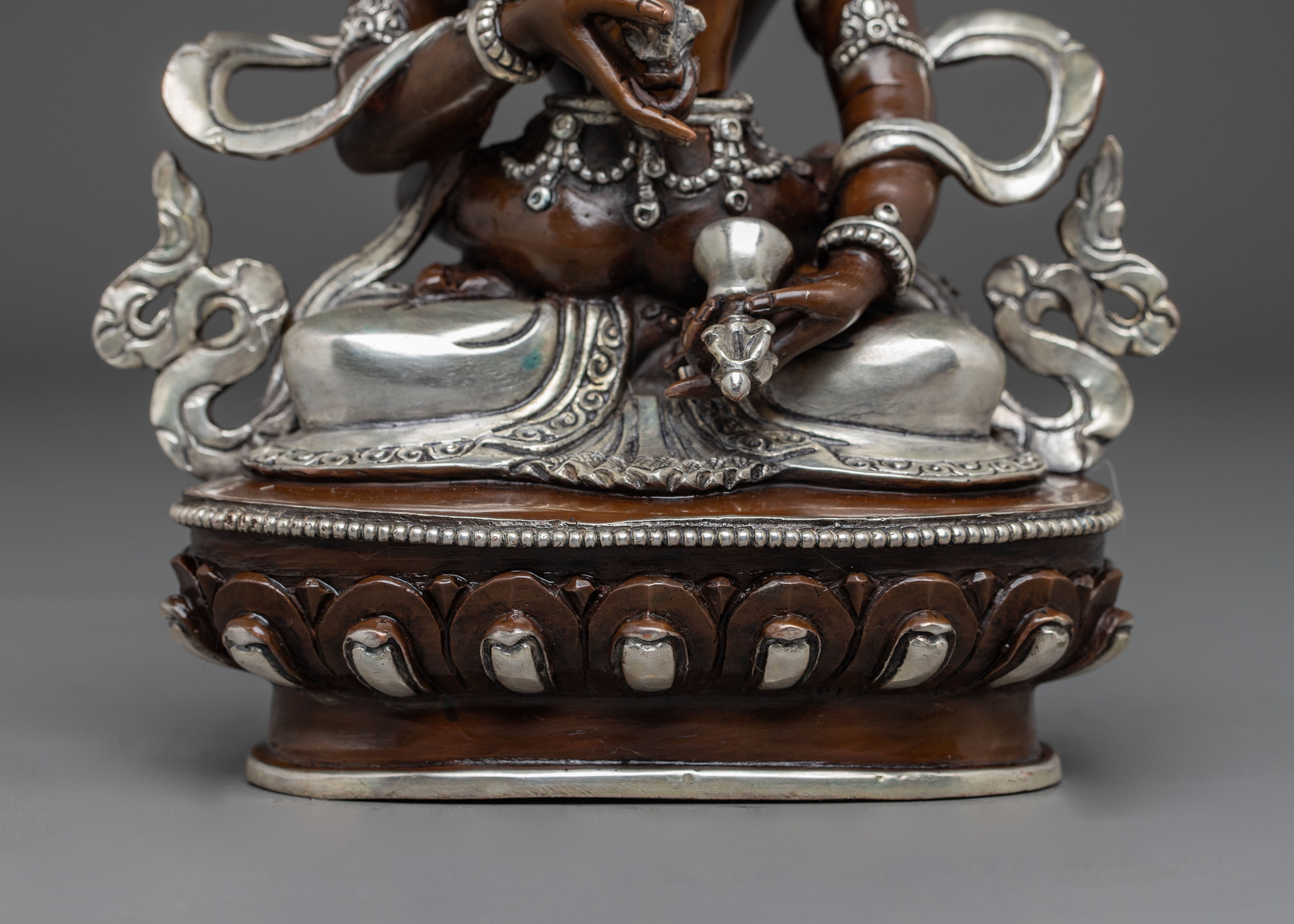 Handmade Copper Statue of Vajrasattva with Consort | Union of Wisdom
