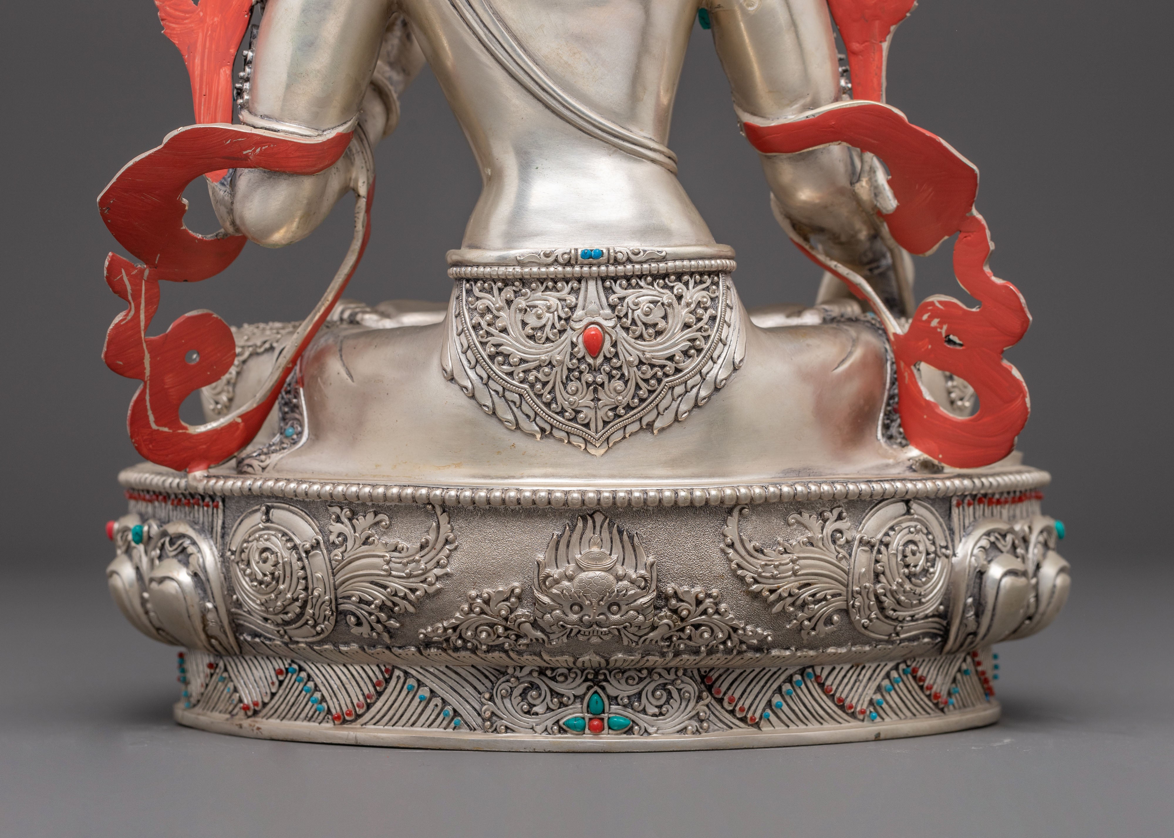 Compassionate Healing Goddess White Tara Statue | Longevity Symbol