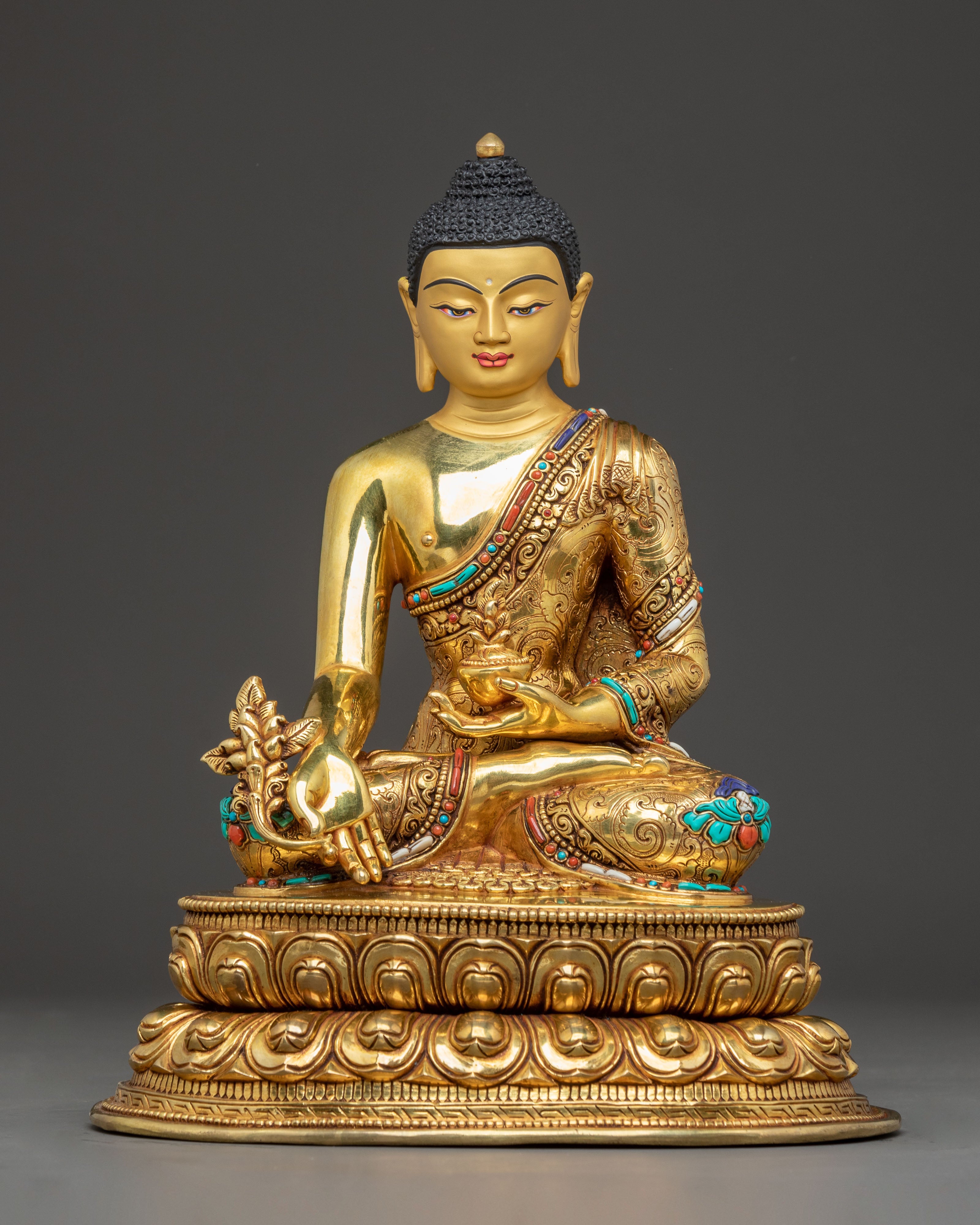 Handmade Three Great Buddha Statues Set | Shakyamuni, Amitabha, Medicine Buddha